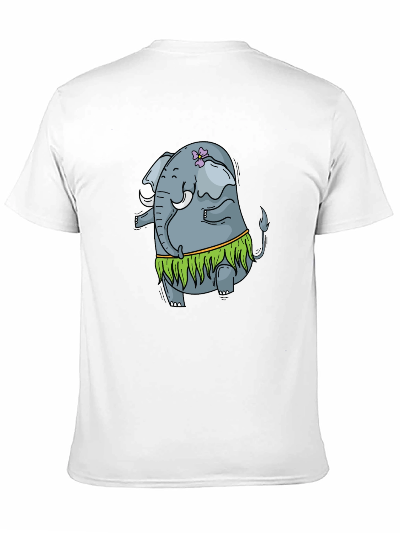 Elephant Hula Dancer Black T-Shirt
