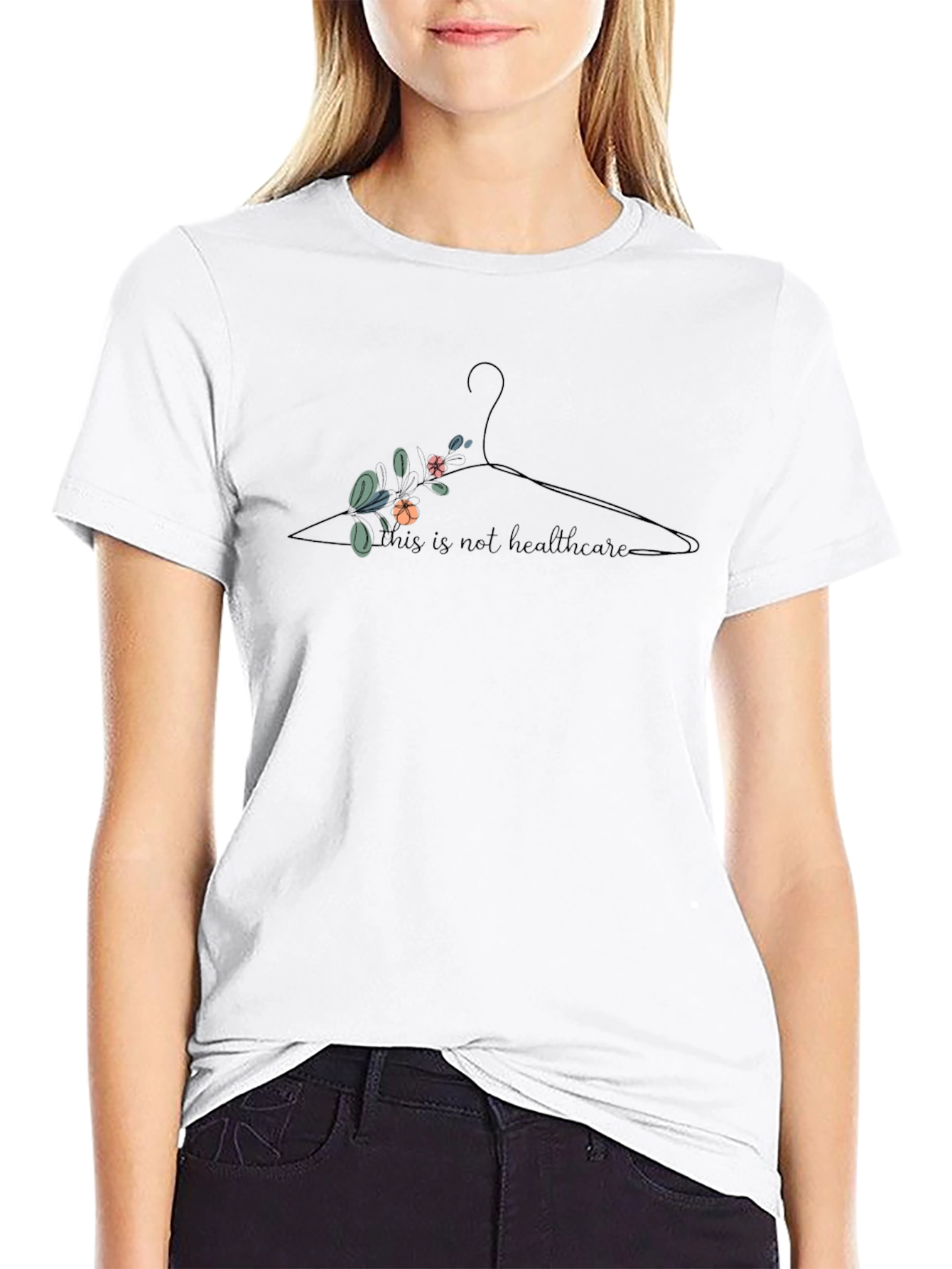Pro-Choice This is Not Healthcare Black T-Shirt