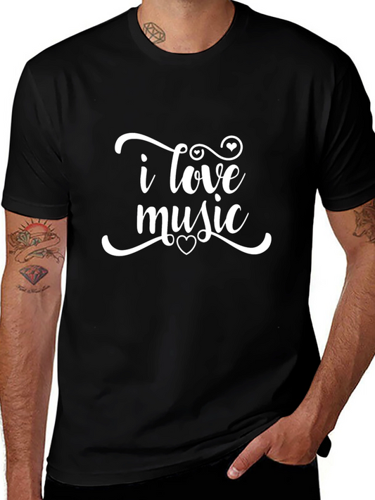 I Love Music Graphic Tee