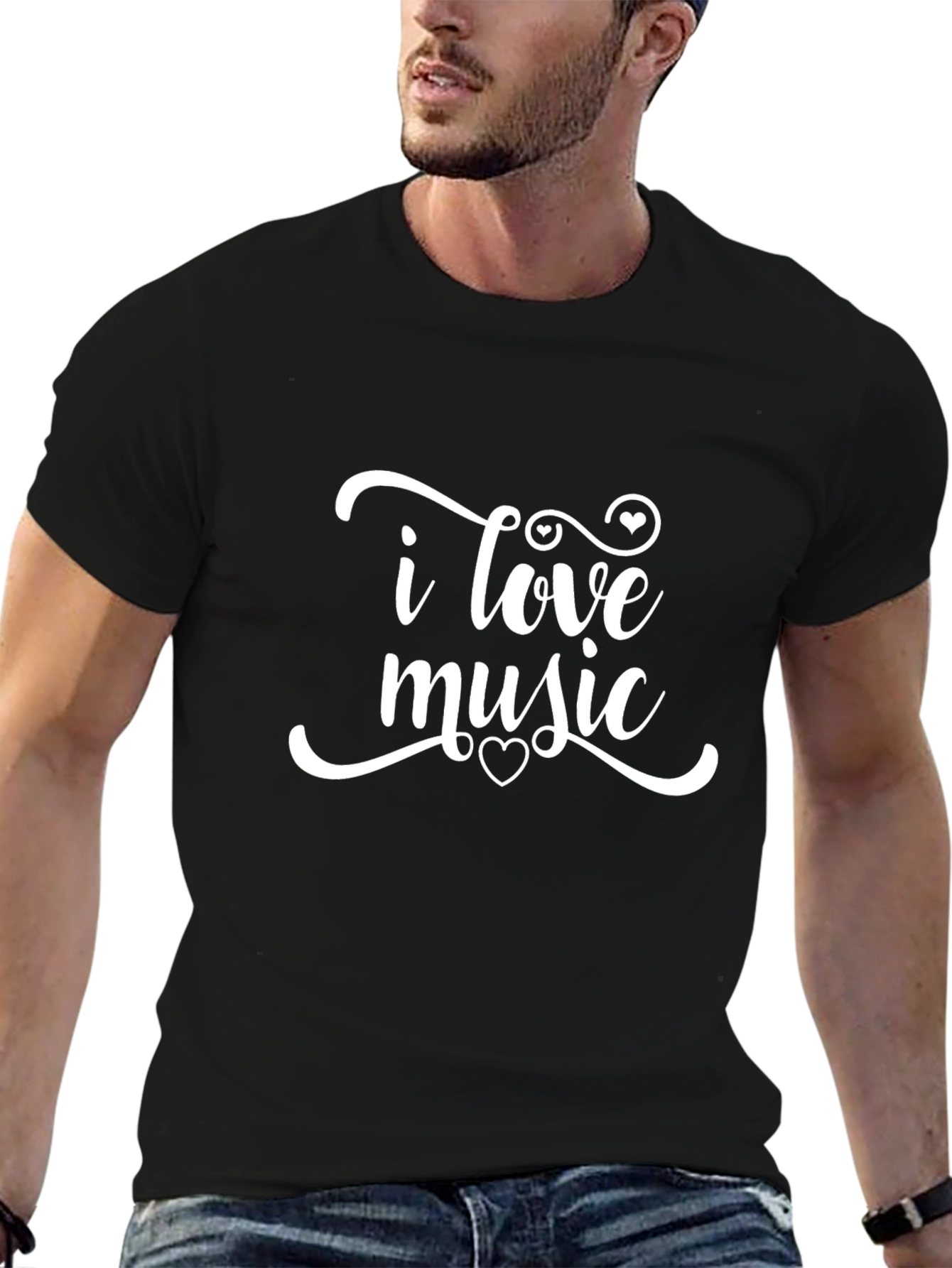I Love Music Graphic Tee