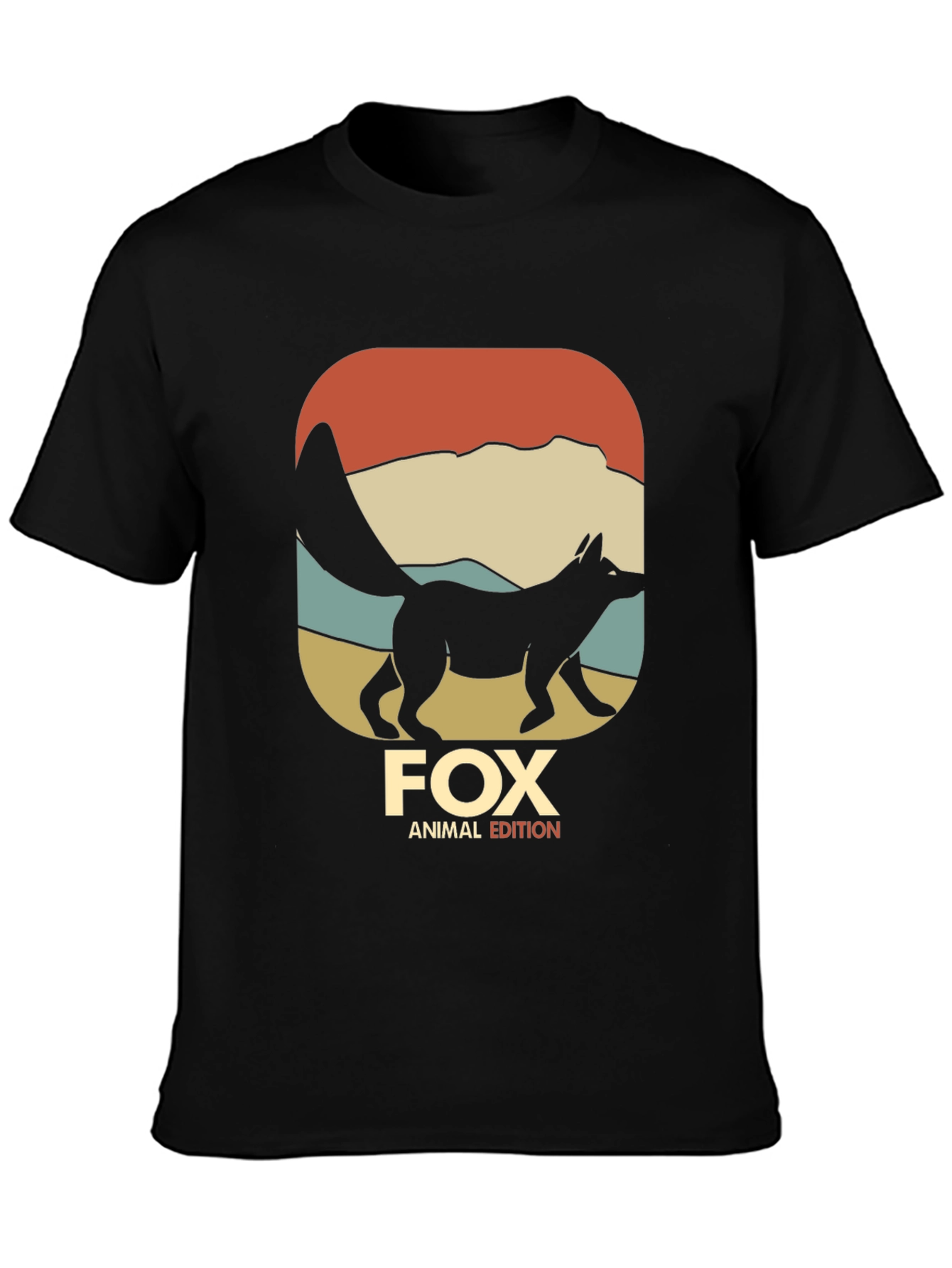 Fox Animal Edition Black T-Shirt
