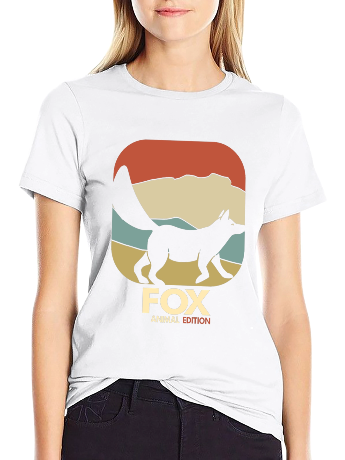 Fox Animal Edition Black T-Shirt