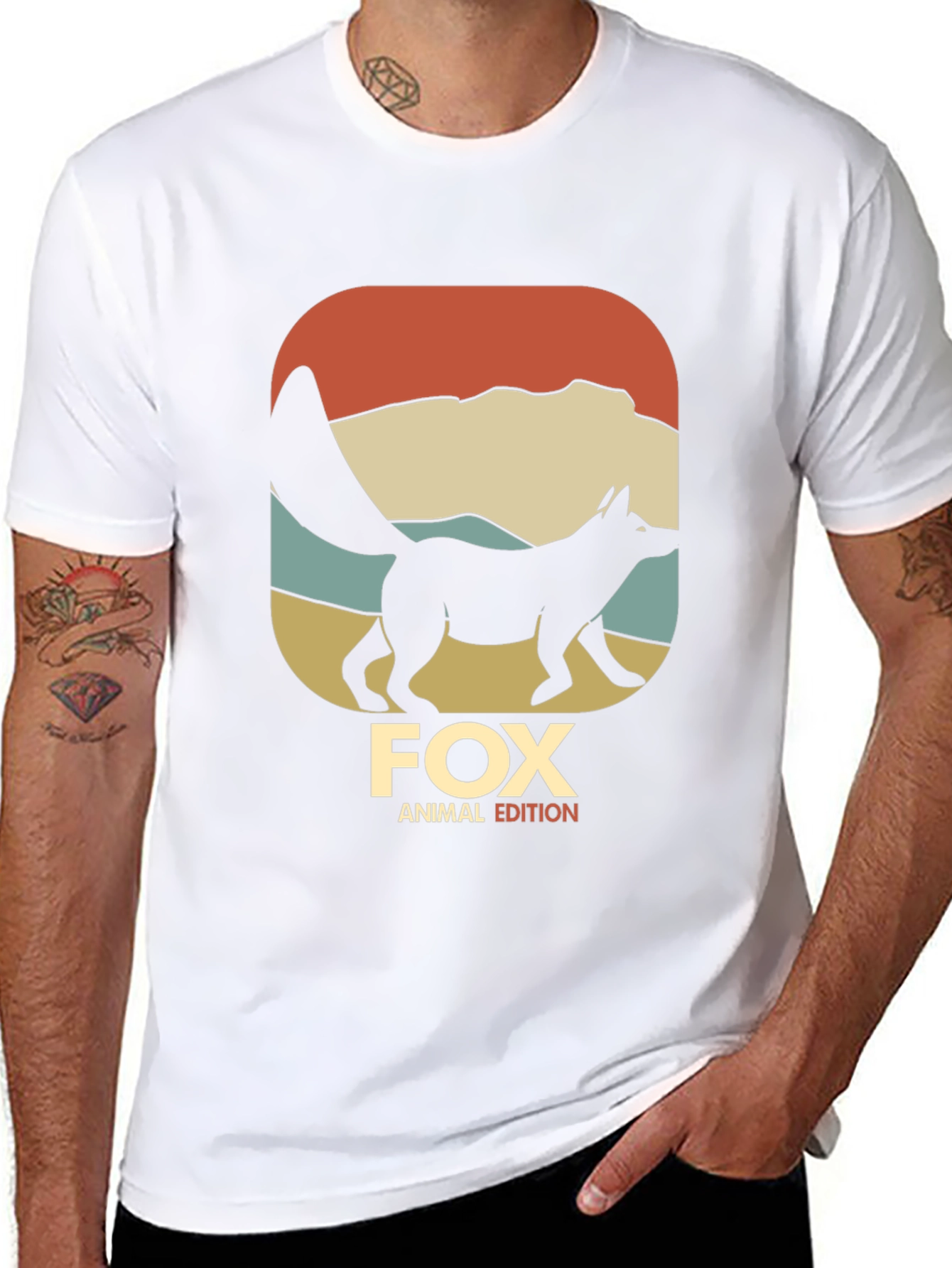 Fox Animal Edition Black T-Shirt