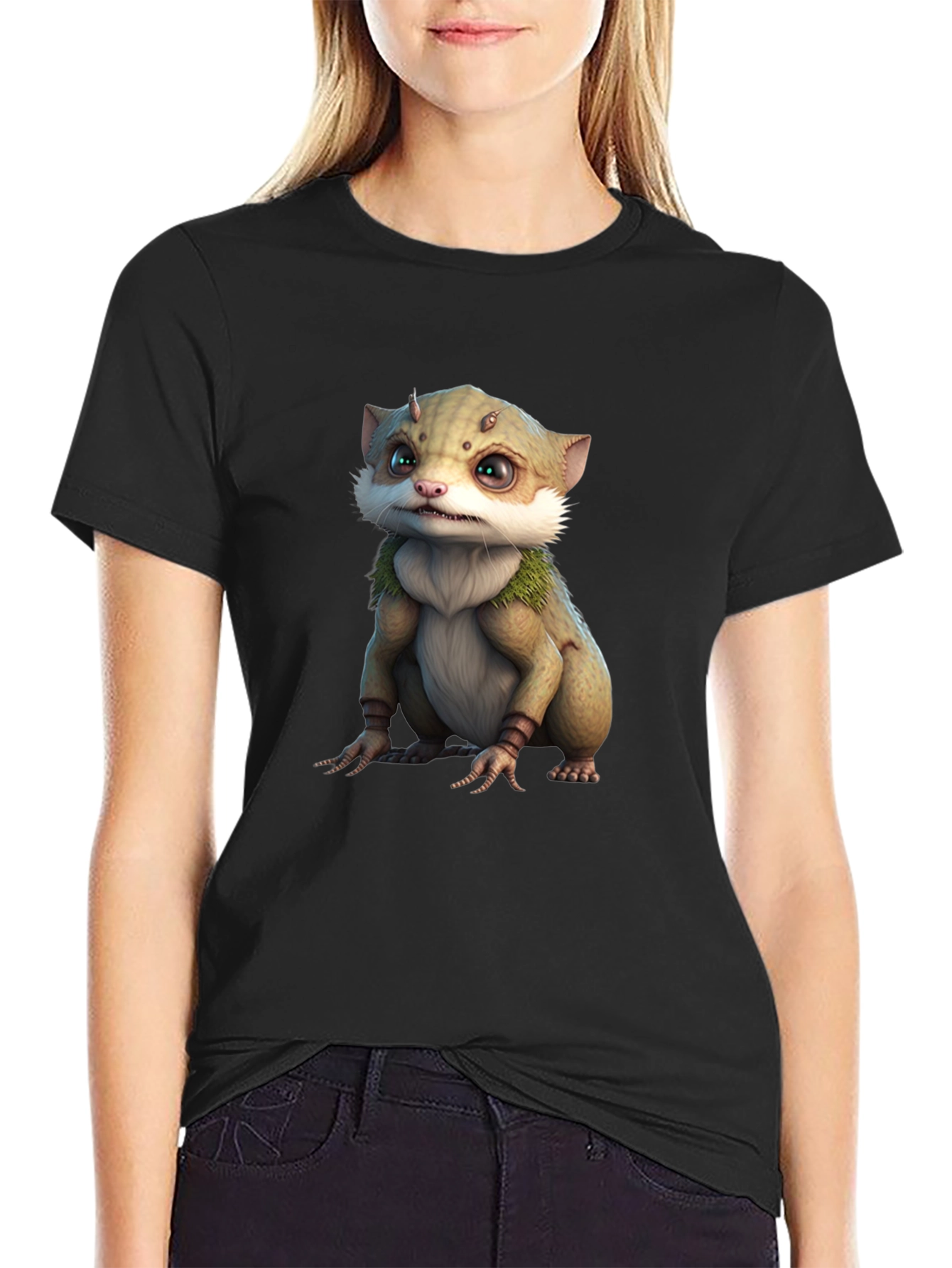 Cute Creature Graphic Tee - Unique Design