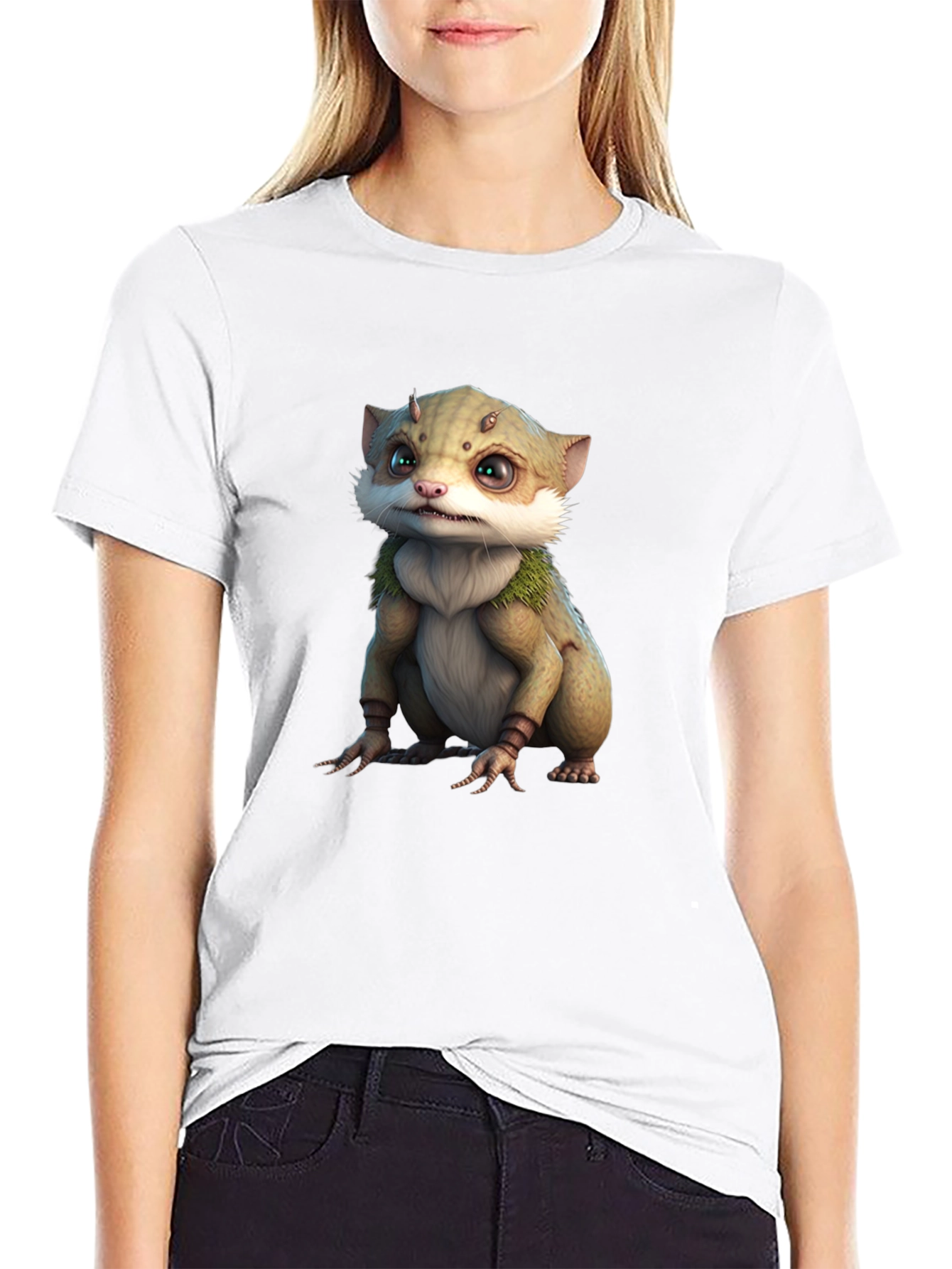 Cute Creature Graphic Tee - Unique Design