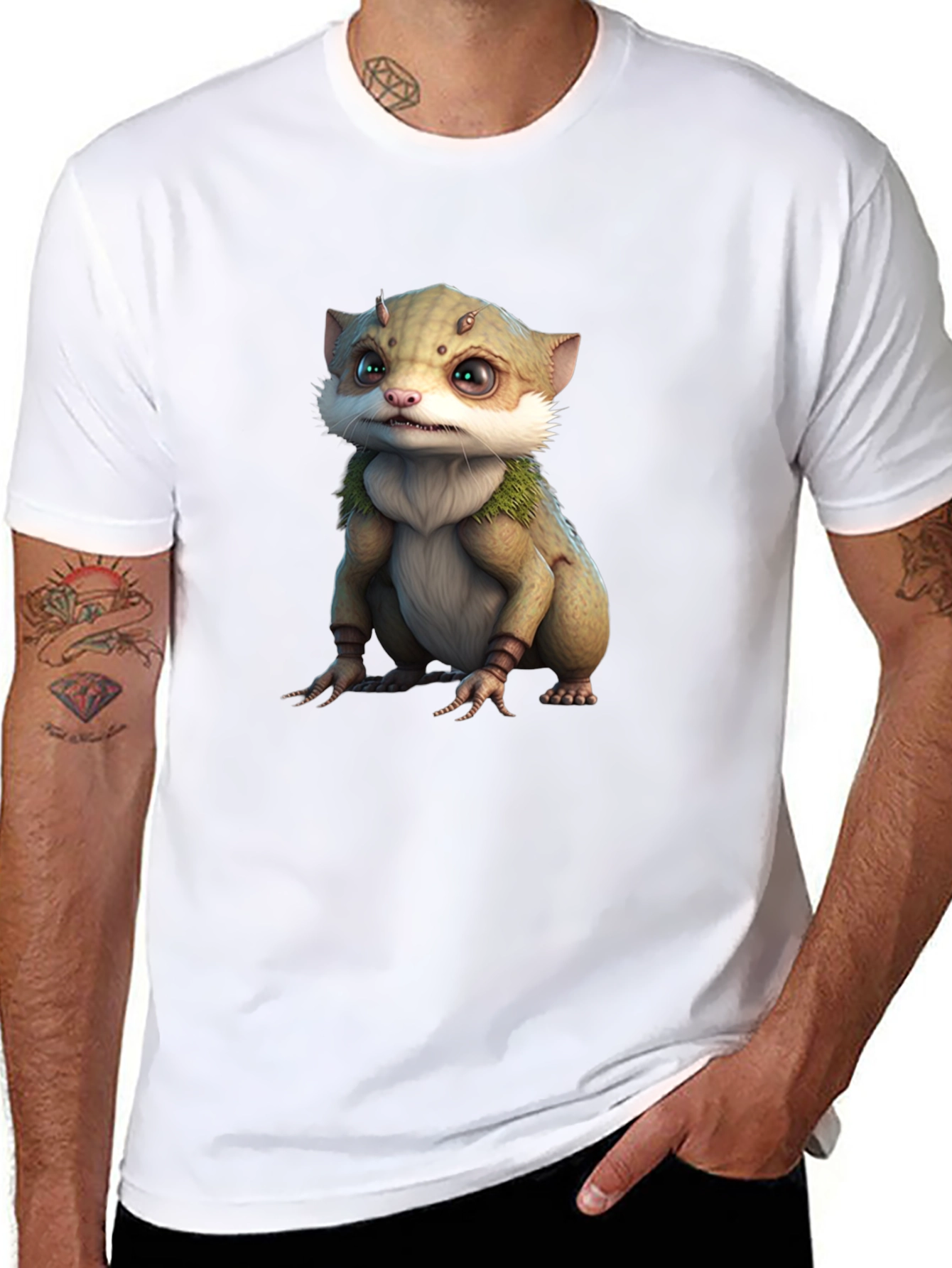 Cute Creature Graphic Tee - Unique Design