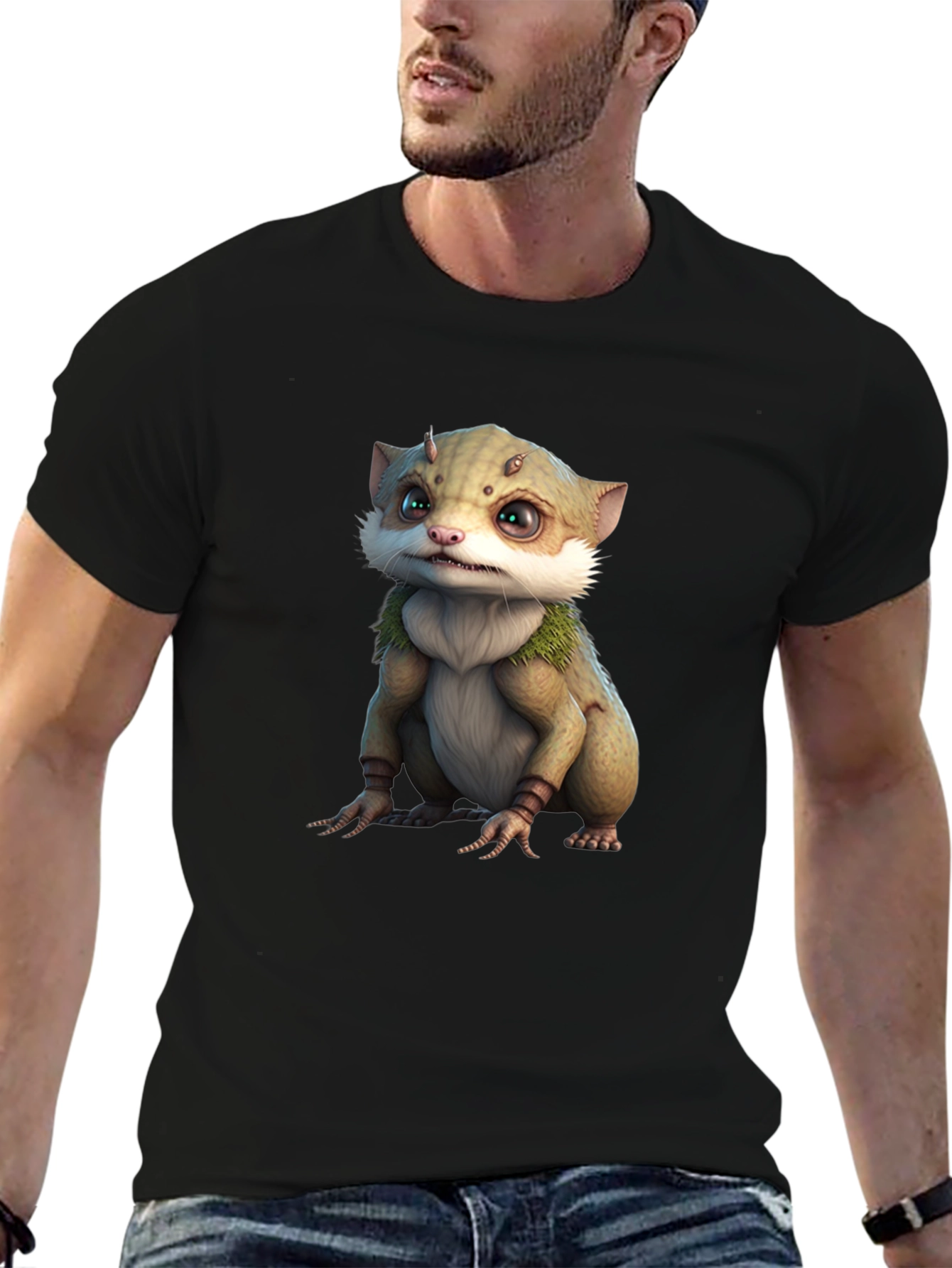 Cute Creature Graphic Tee - Unique Design