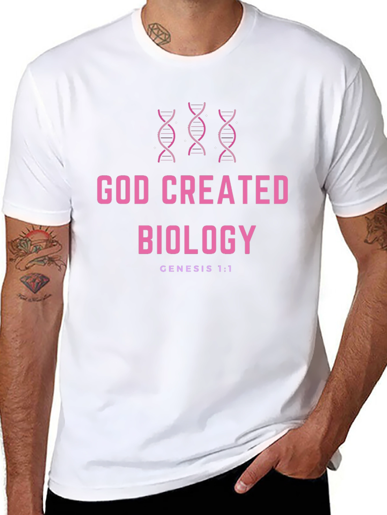 God Created Biology T-Shirt