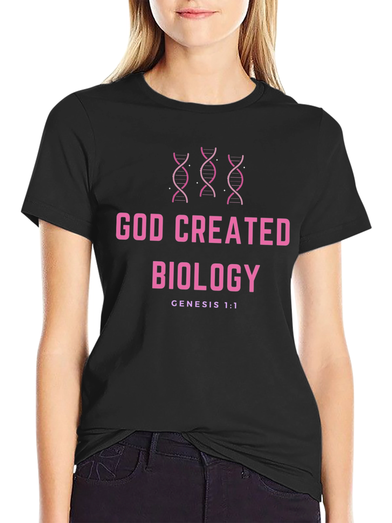 God Created Biology T-Shirt