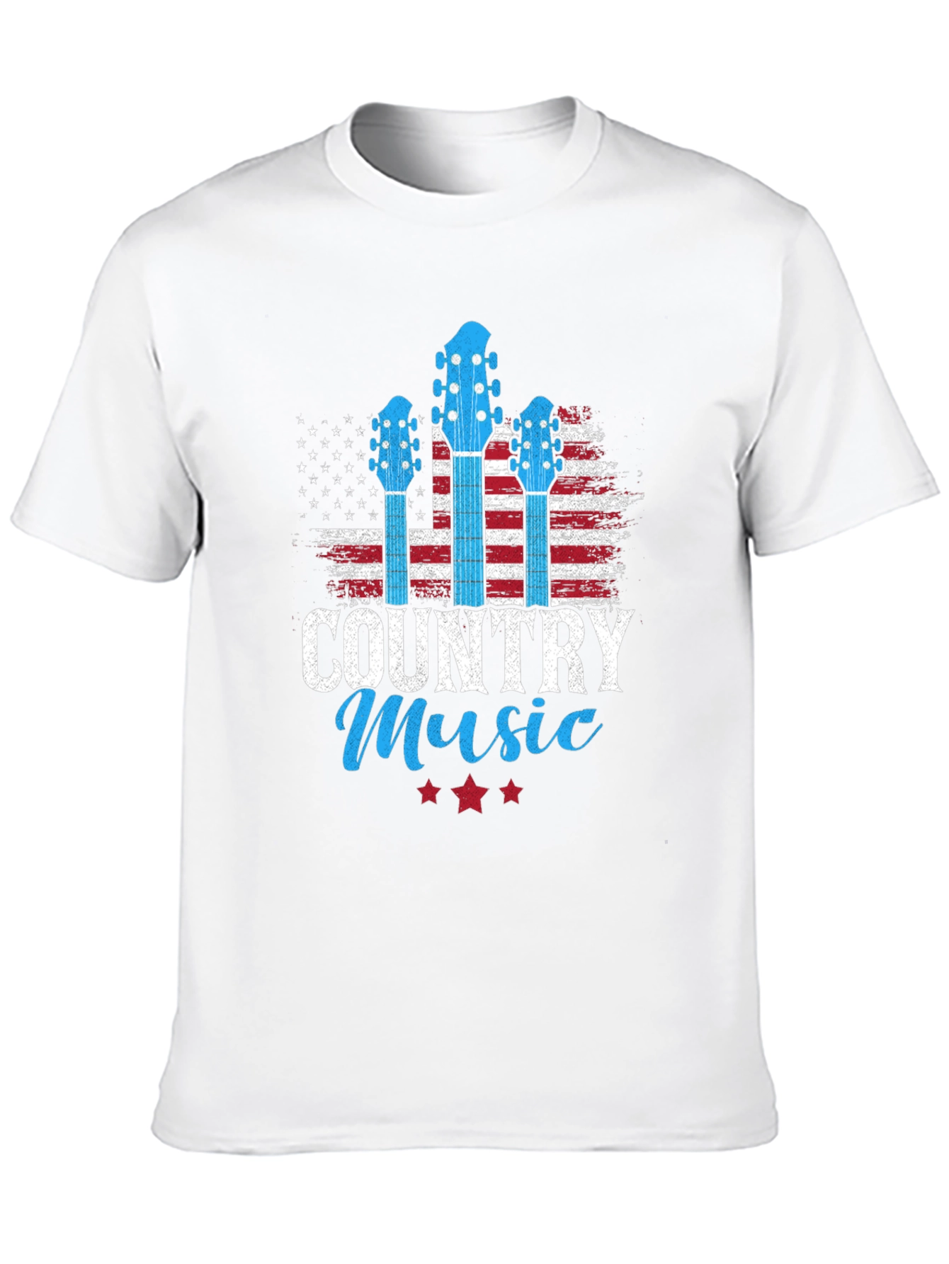 Country Music T-Shirt - American Flag Design