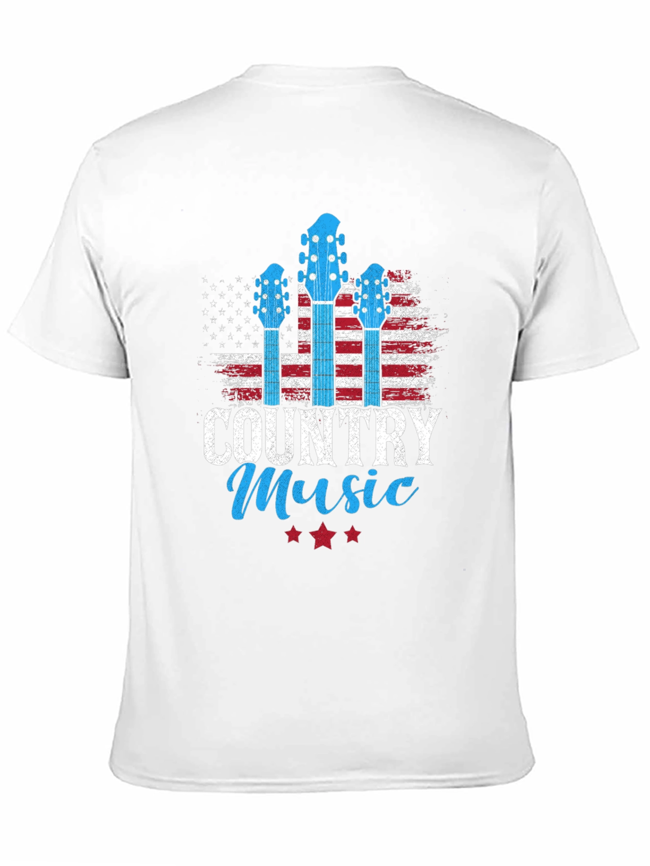 Country Music T-Shirt - American Flag Design