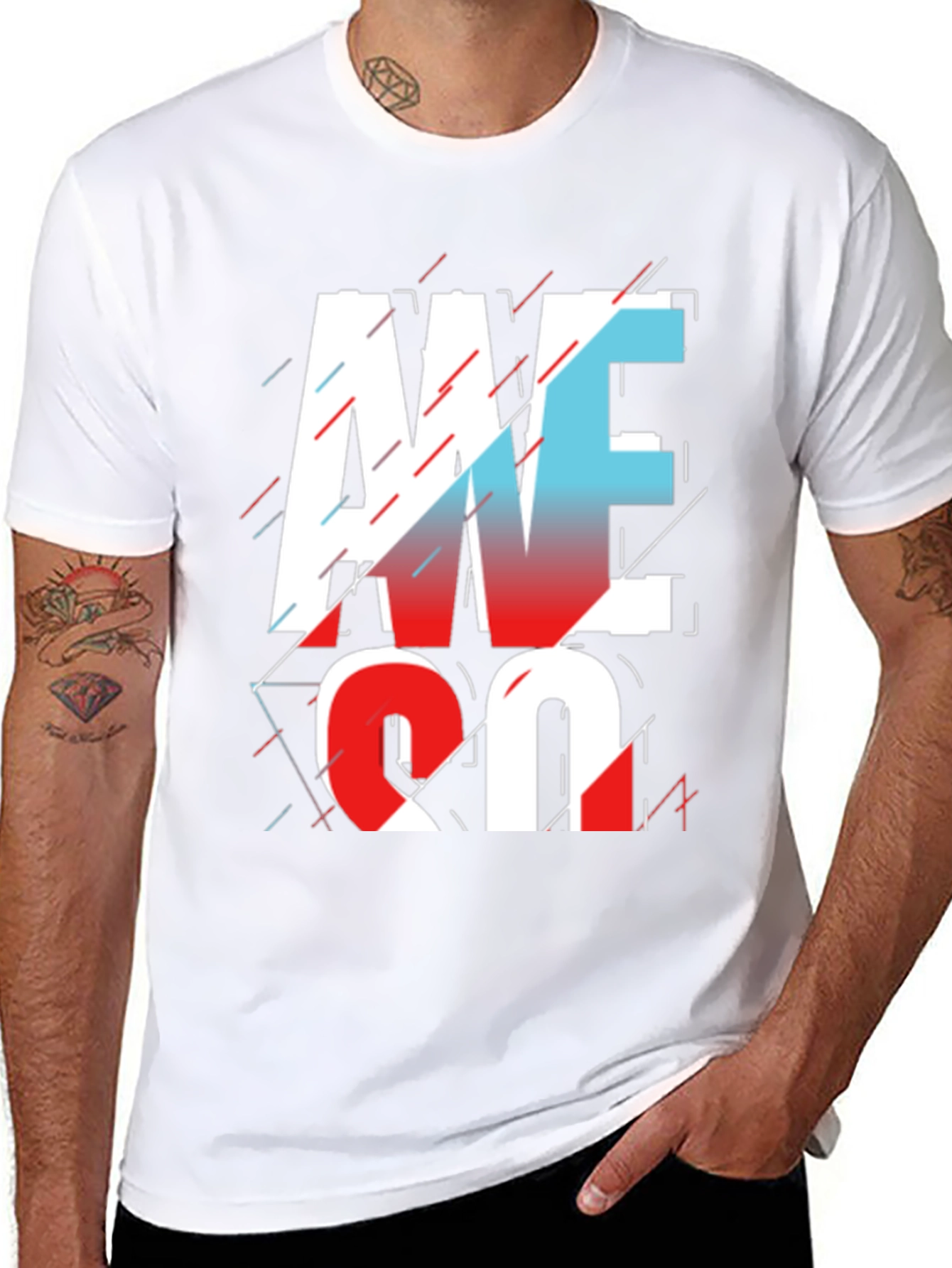 Awesome Graphic Print T-Shirt - Black