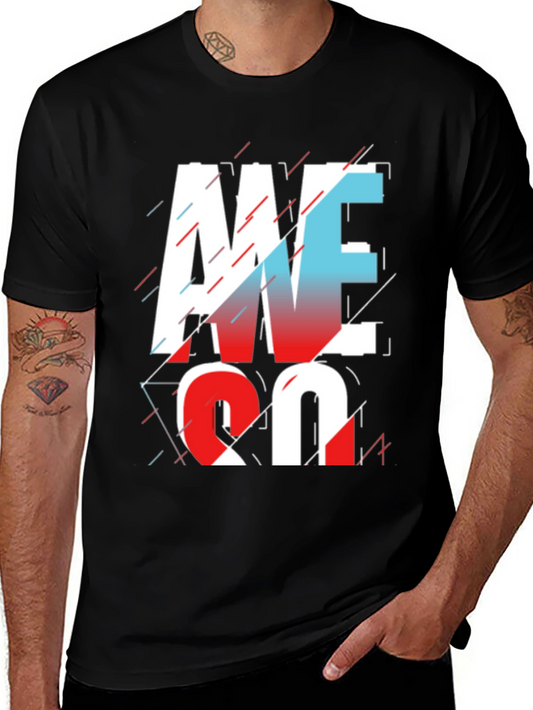 Awesome Graphic Print T-Shirt - Black