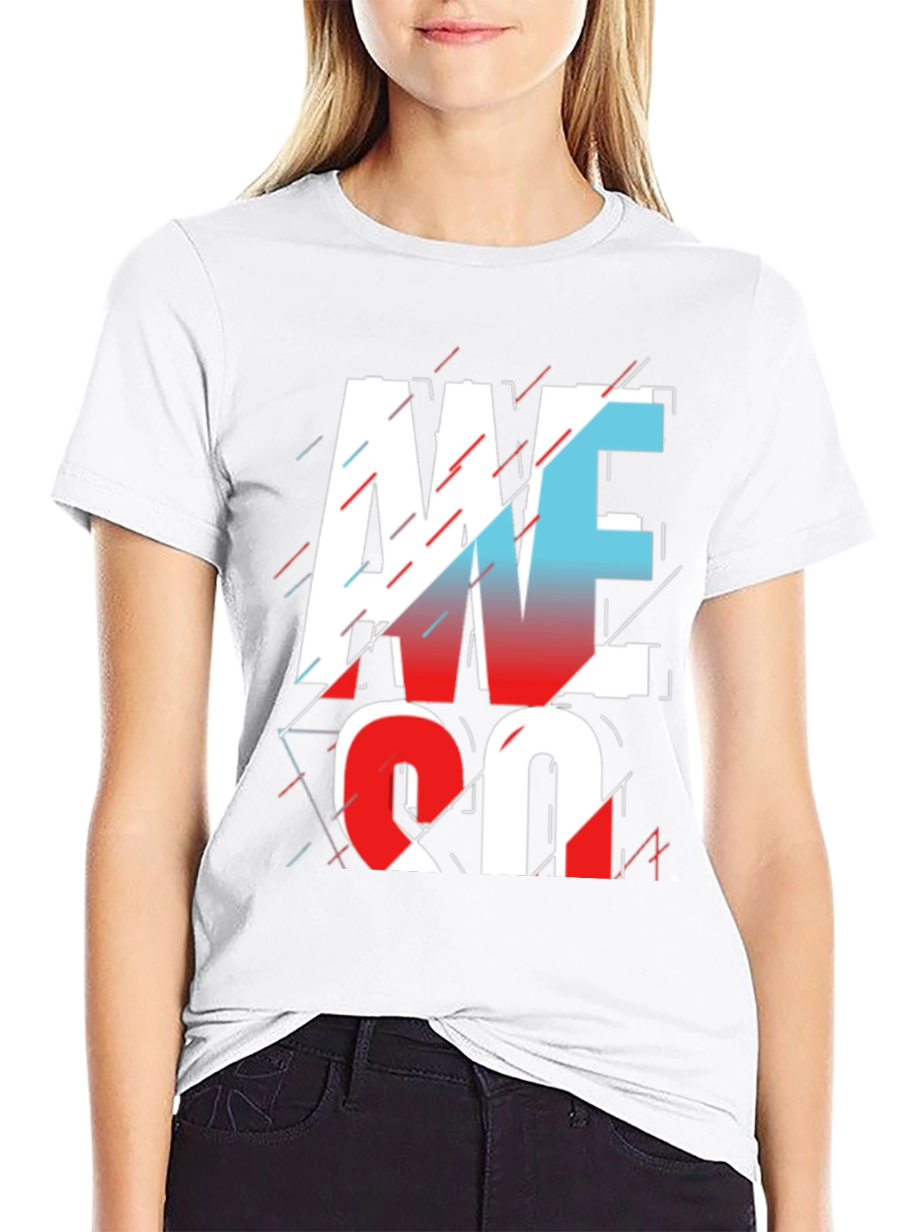 Awesome Graphic Print T-Shirt - Black