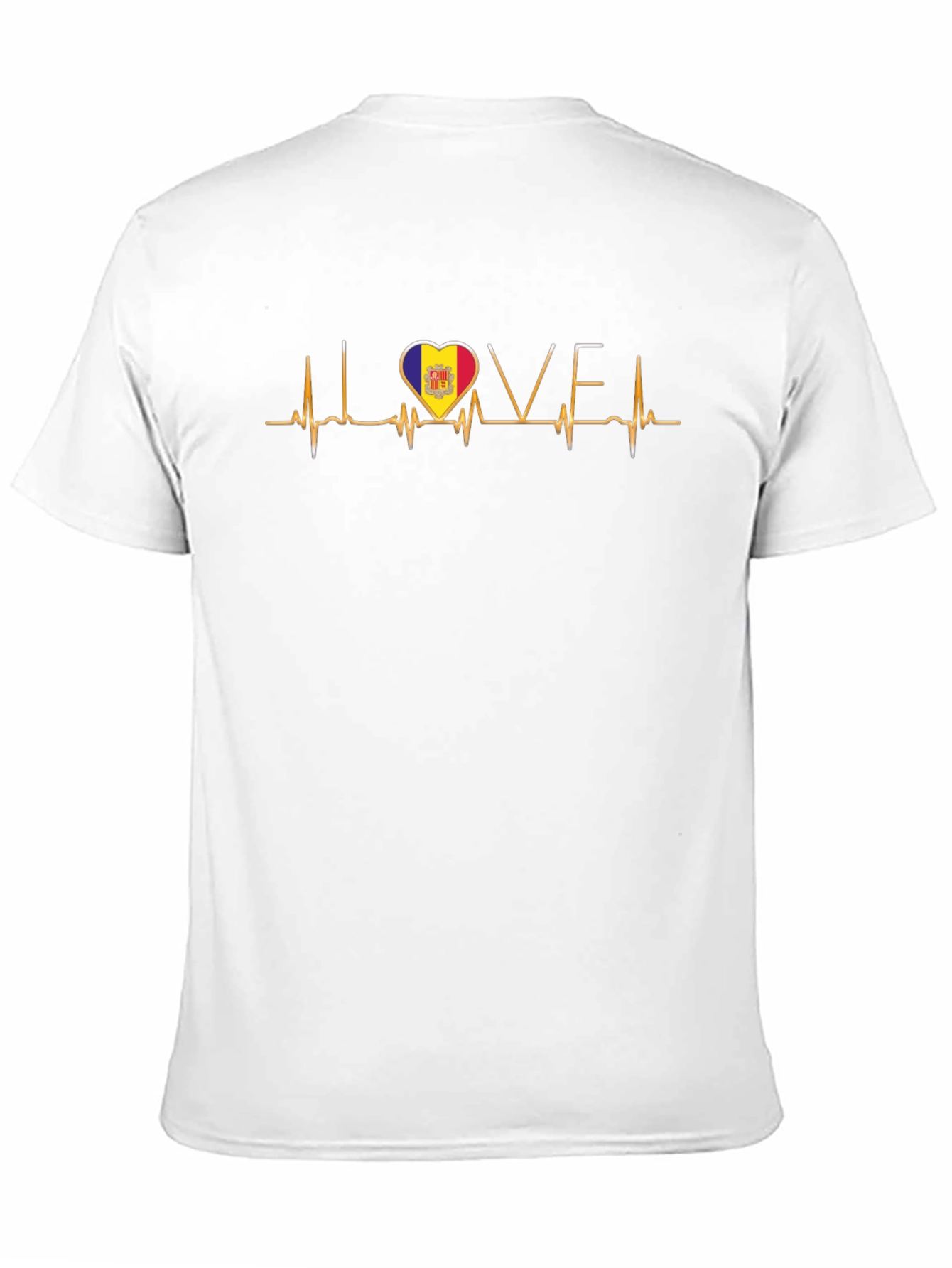 Andorra Love Heartbeat T-Shirt