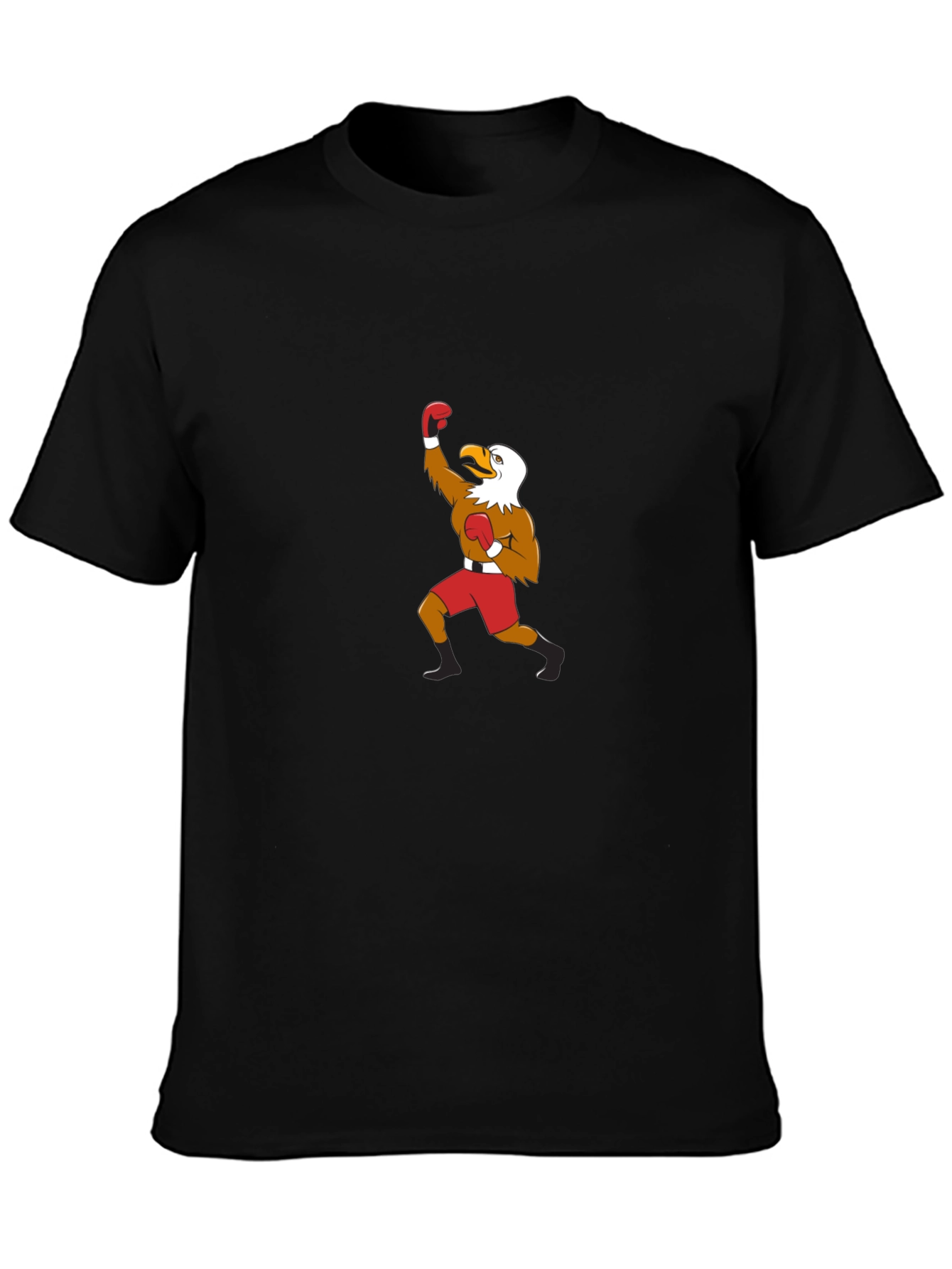 Eagle Boxer Graphic Tee - Mens Black T-Shirt