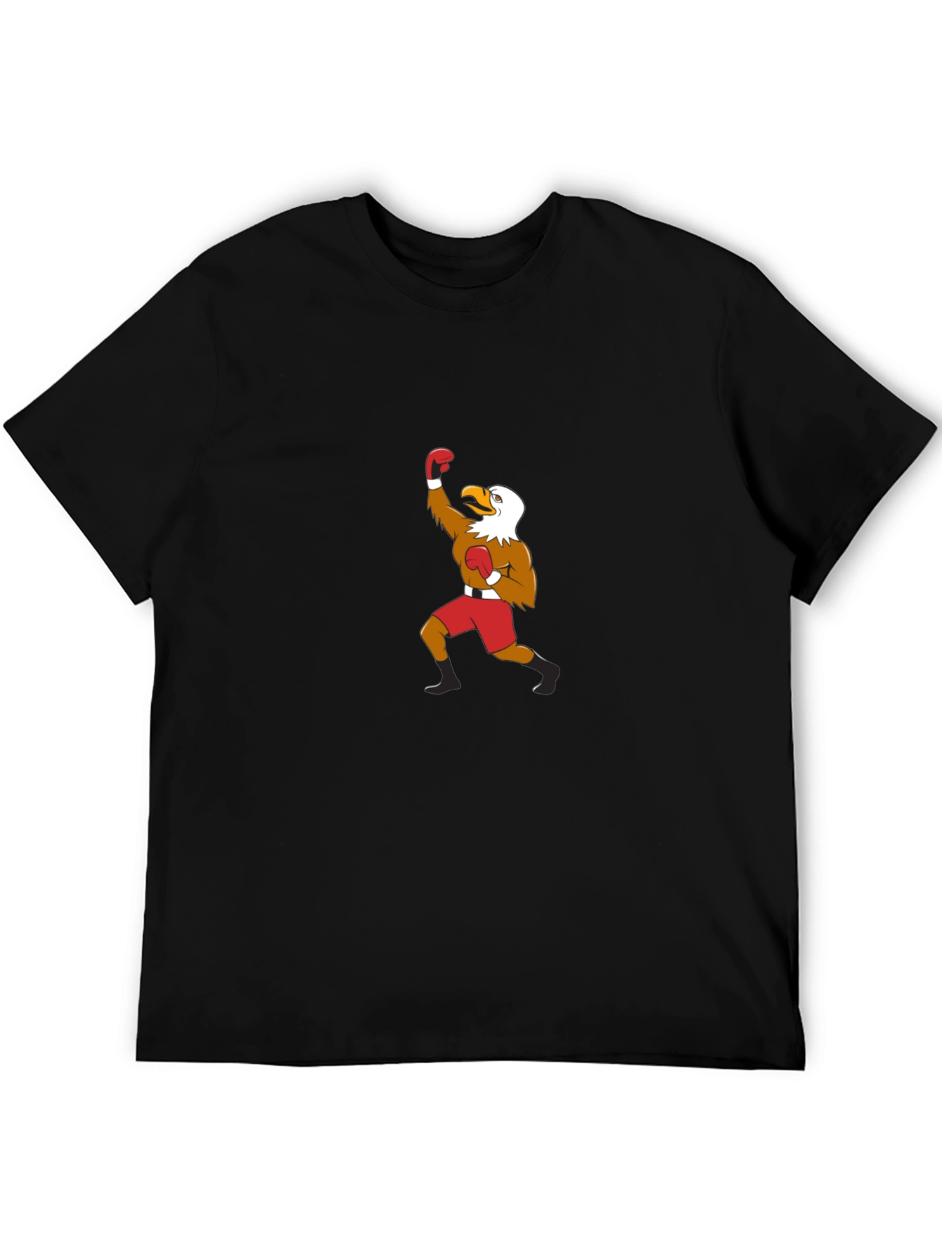 Eagle Boxer Graphic Tee - Mens Black T-Shirt