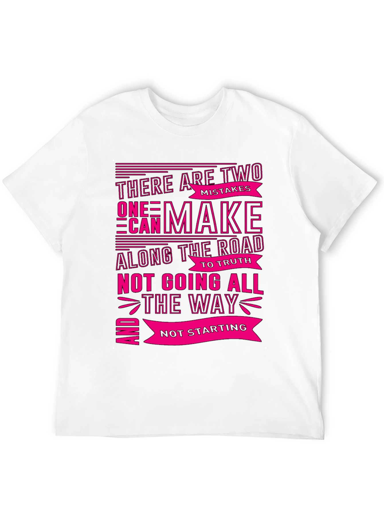 Motivational Graphic T-Shirt - Two Mistakes