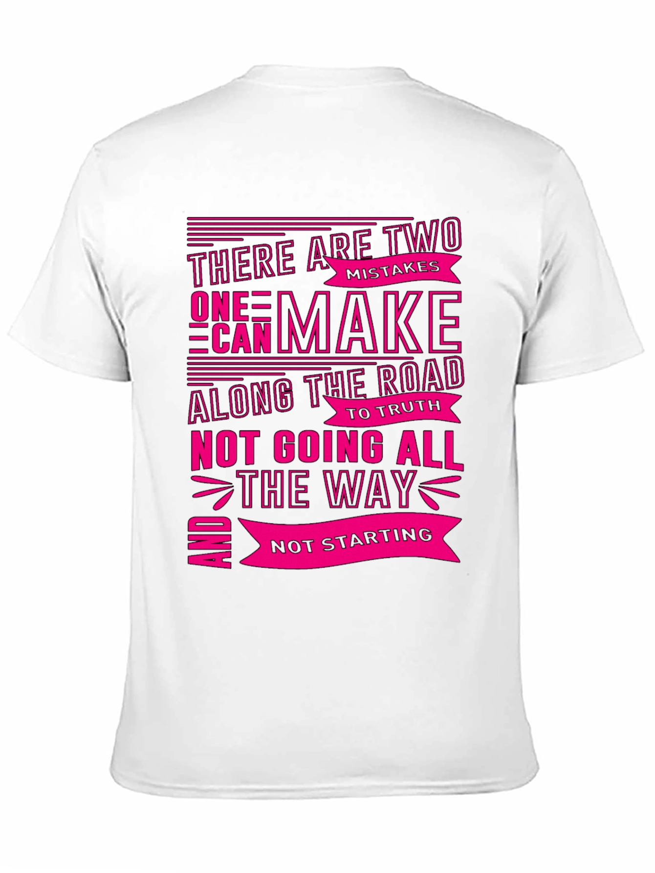 Motivational Graphic T-Shirt - Two Mistakes