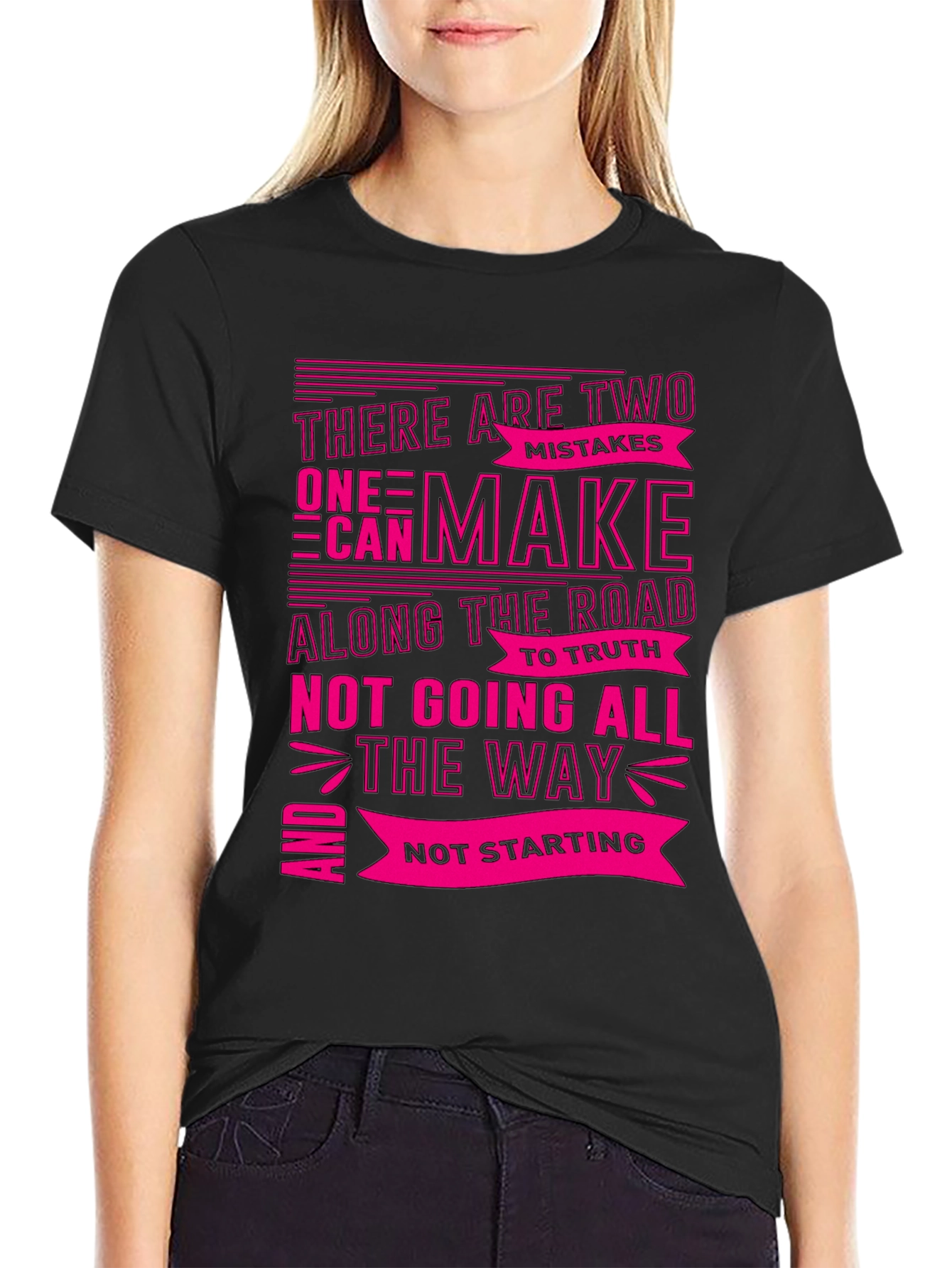 Motivational Graphic T-Shirt - Two Mistakes