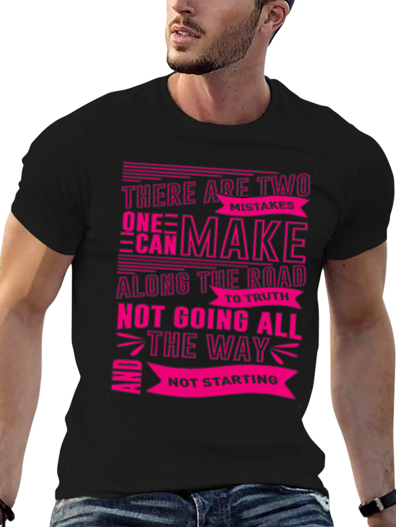 Motivational Graphic T-Shirt - Two Mistakes