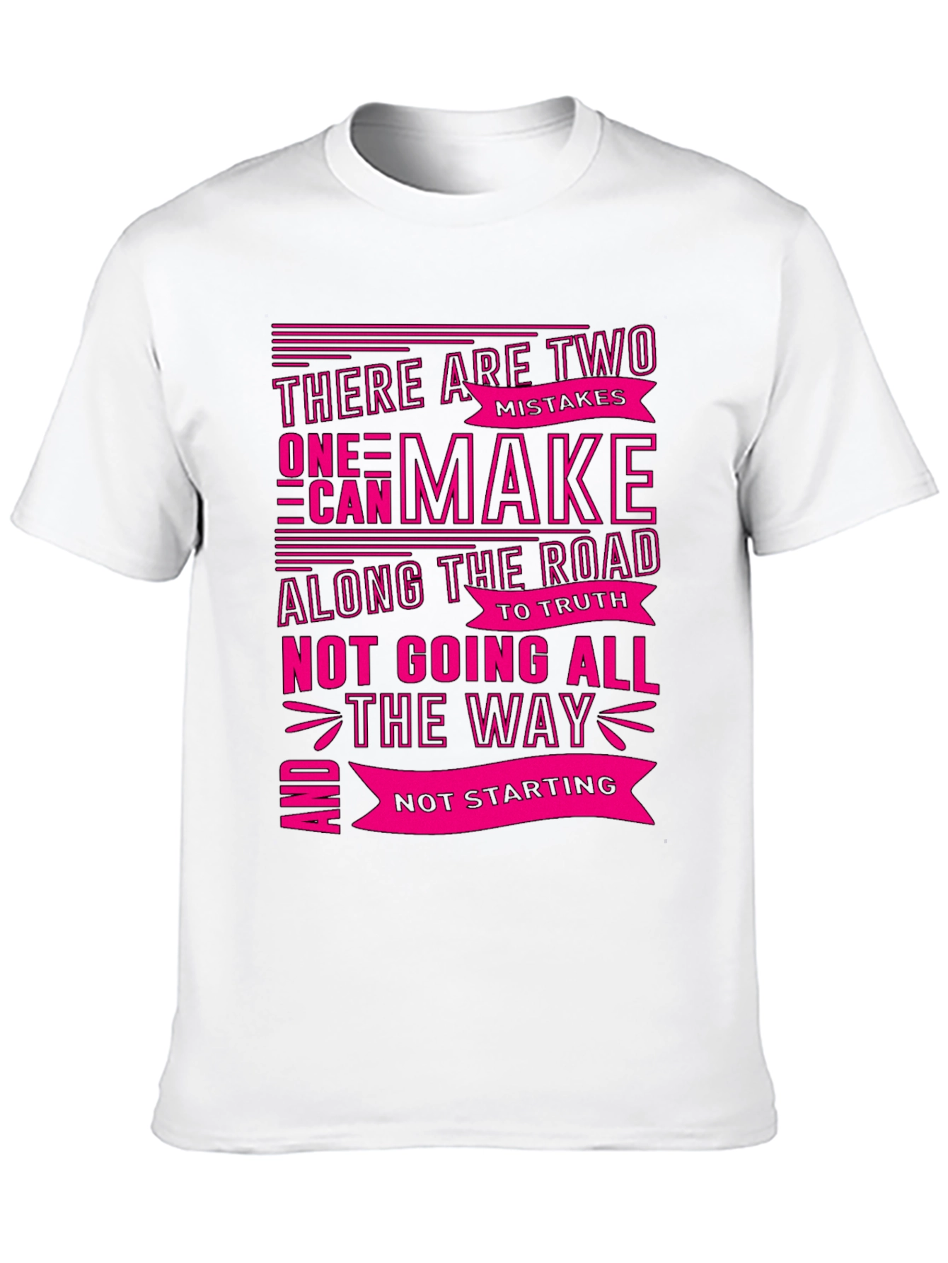 Motivational Graphic T-Shirt - Two Mistakes