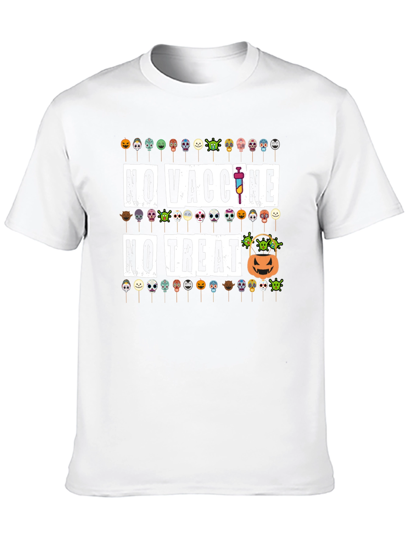 No Vaccine No Treat Halloween T-Shirt