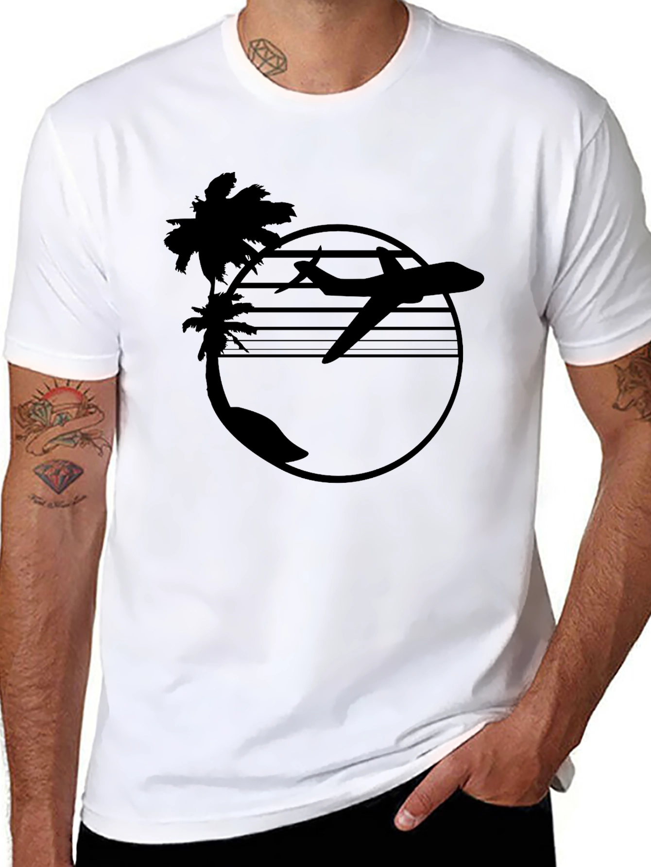 Tropical Airplane T-Shirt - Island Getaway Tee