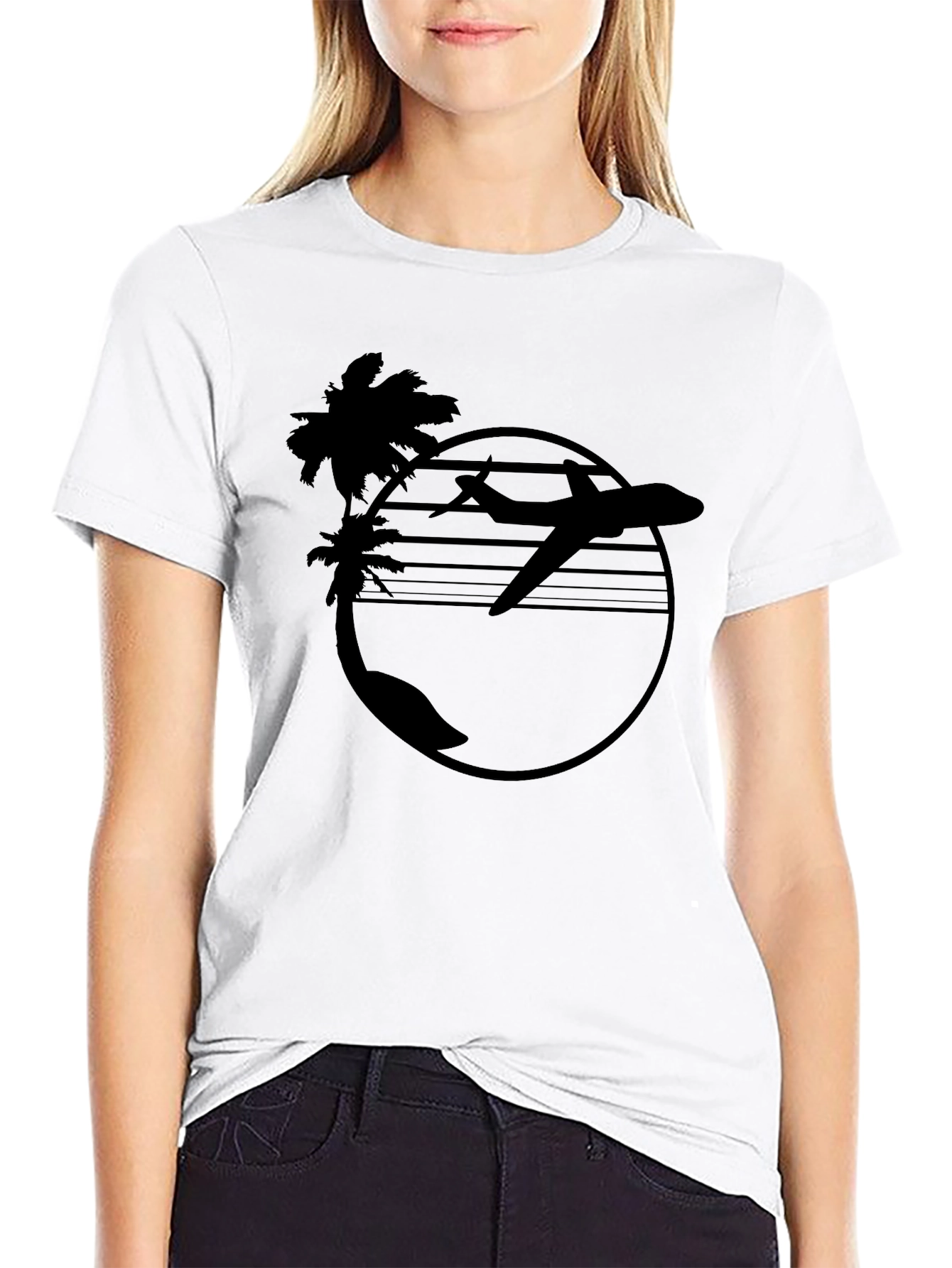 Tropical Airplane T-Shirt - Island Getaway Tee