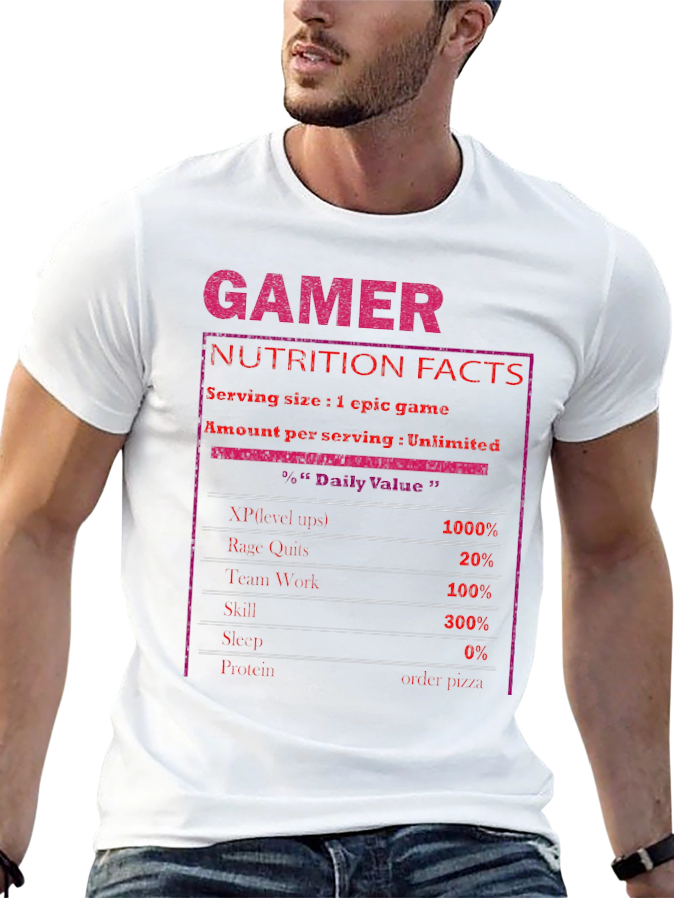Gamer Nutrition Facts T-Shirt