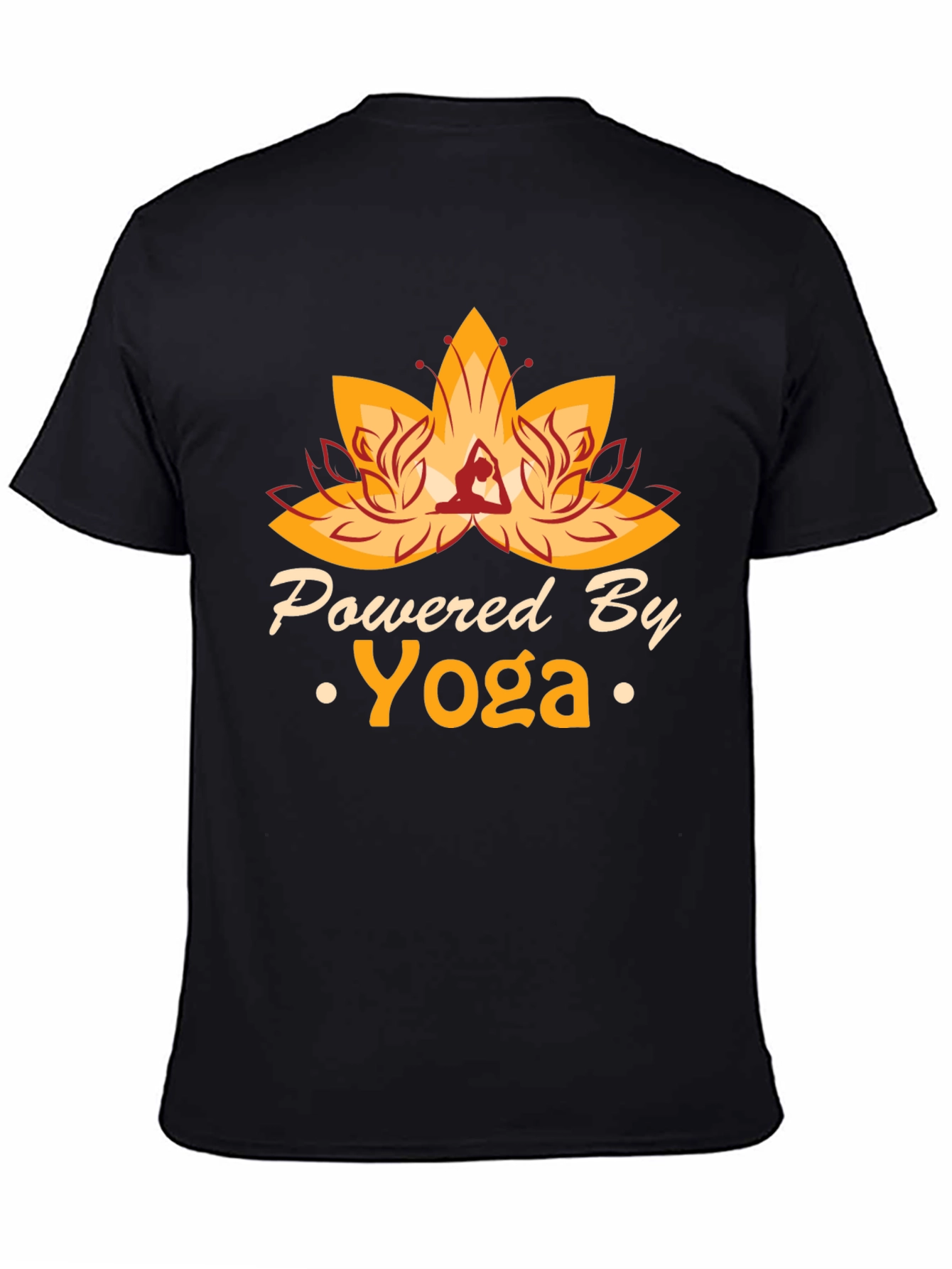 Powered By Yoga T-Shirt - Black