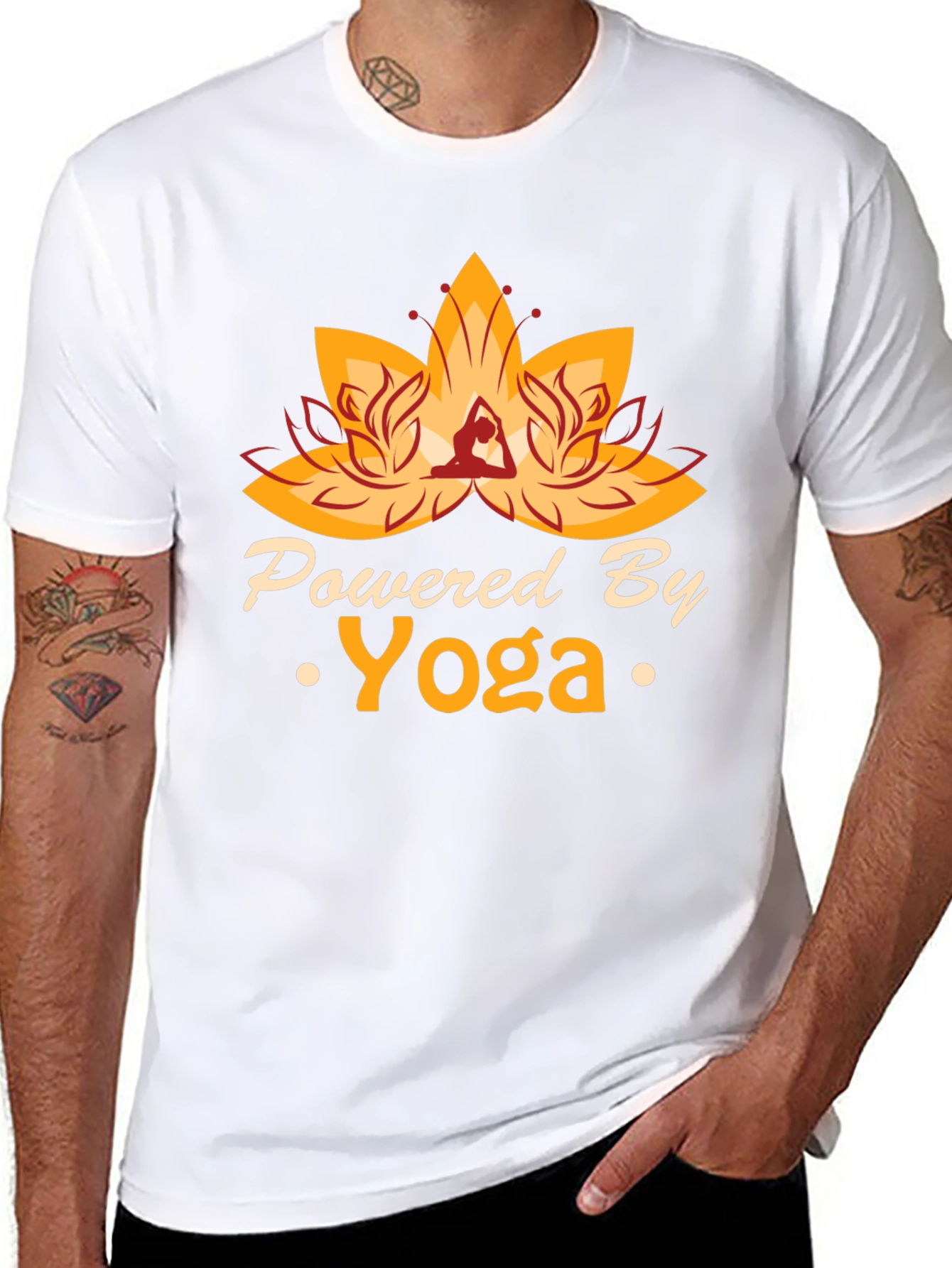 Powered By Yoga T-Shirt - Black