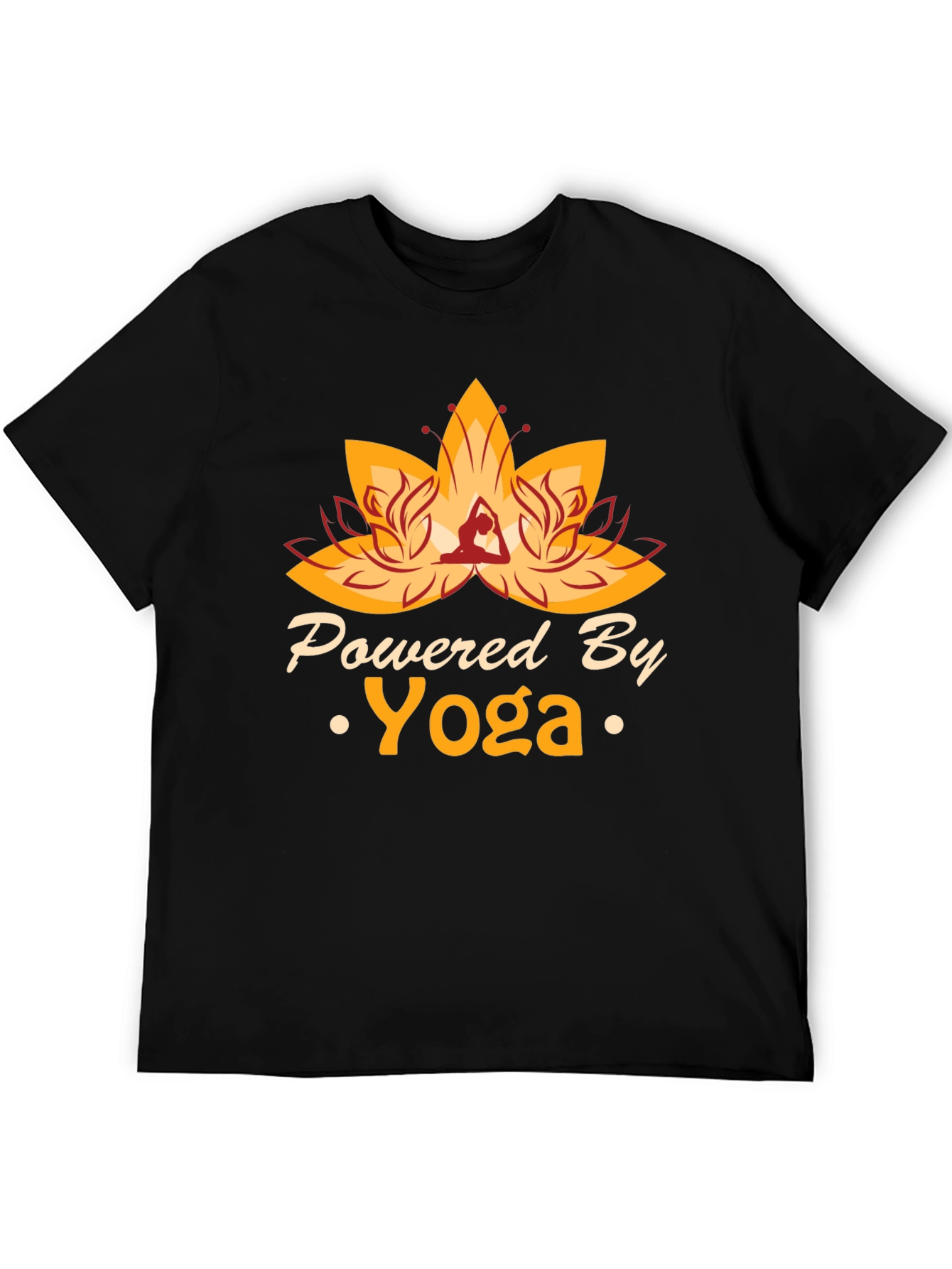 Powered By Yoga T-Shirt - Black