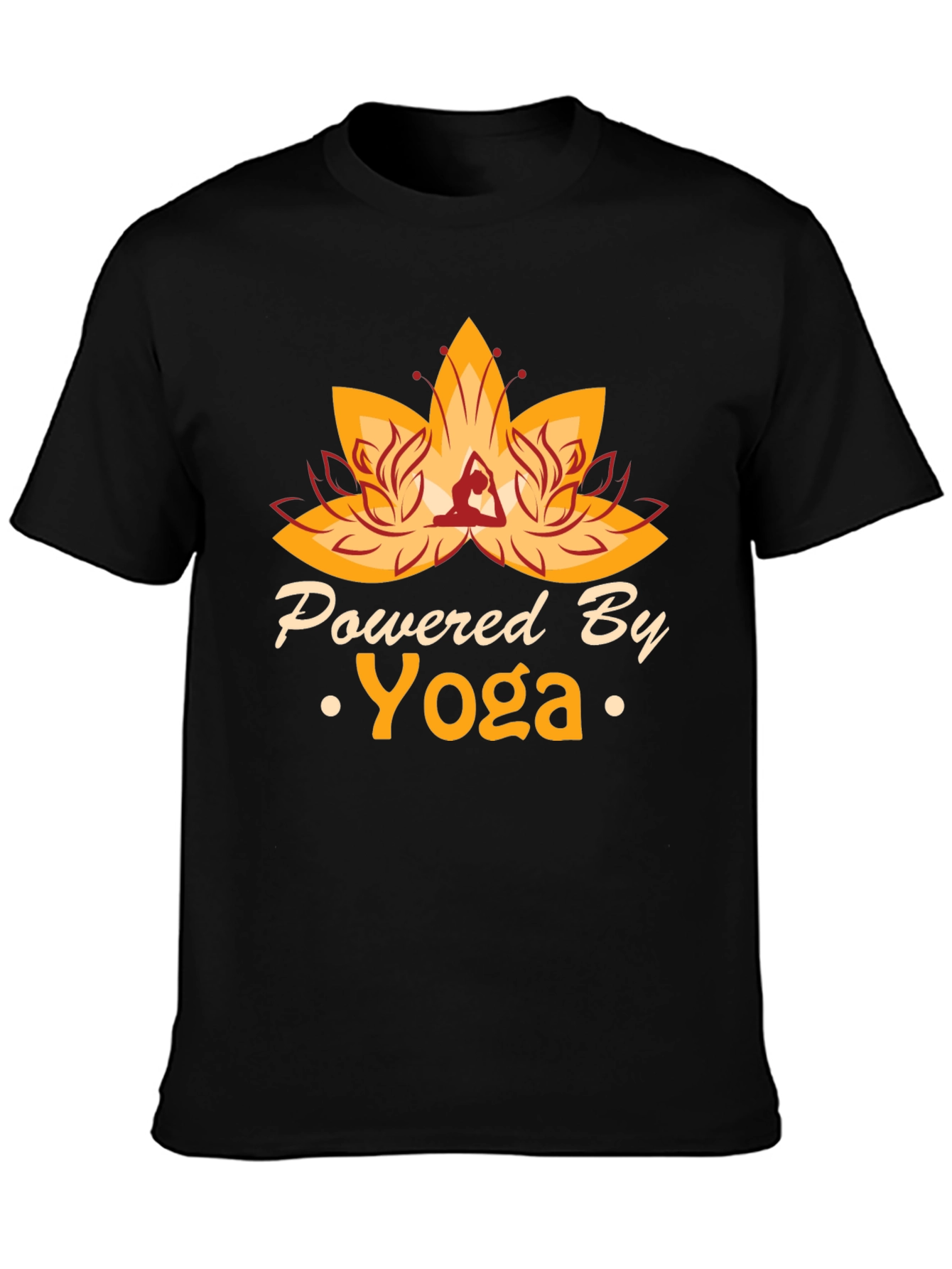 Powered By Yoga T-Shirt - Black