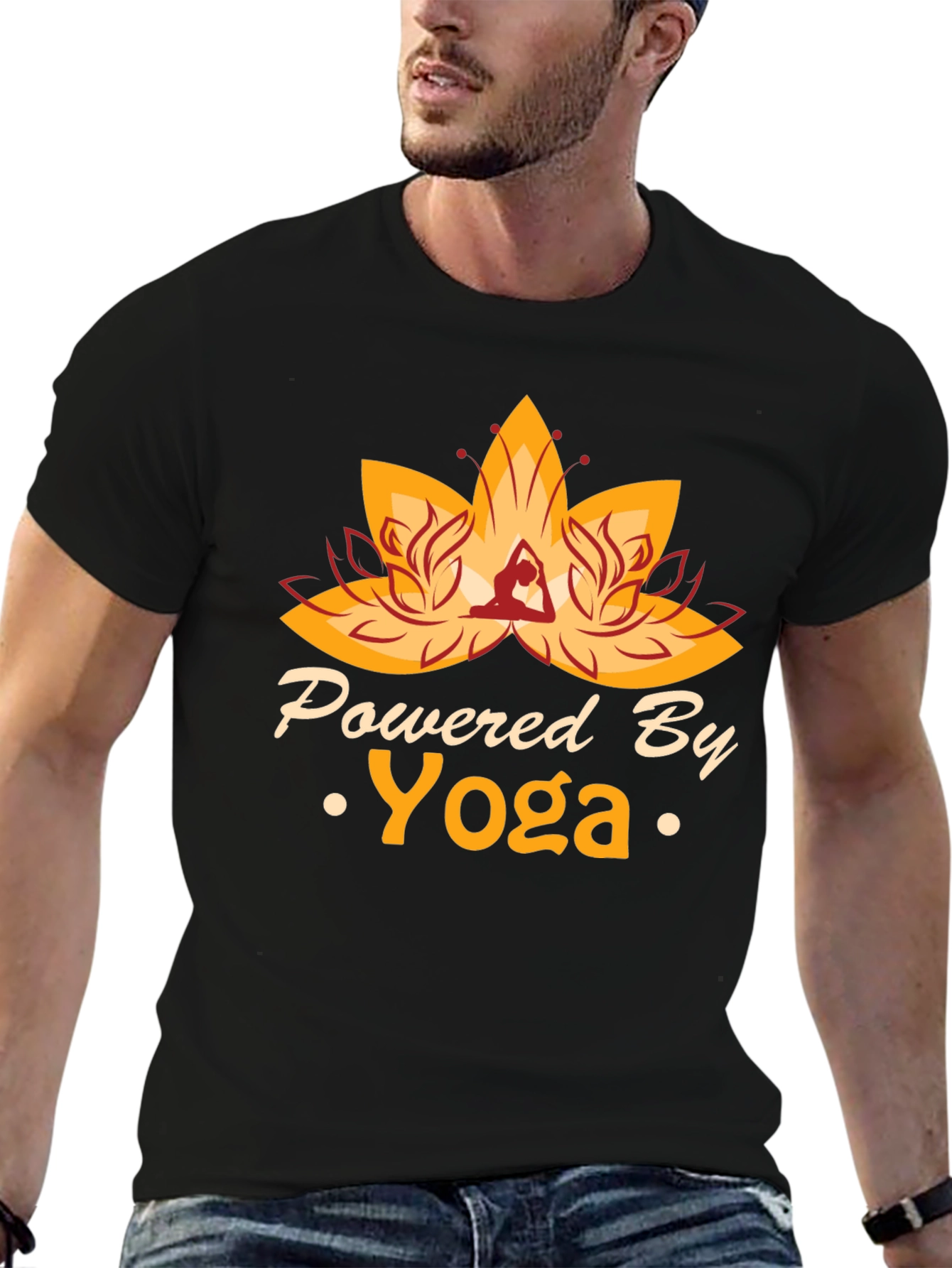 Powered By Yoga T-Shirt - Black