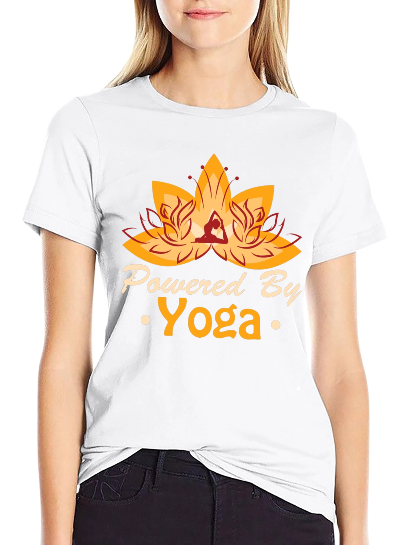 Powered By Yoga T-Shirt - Black