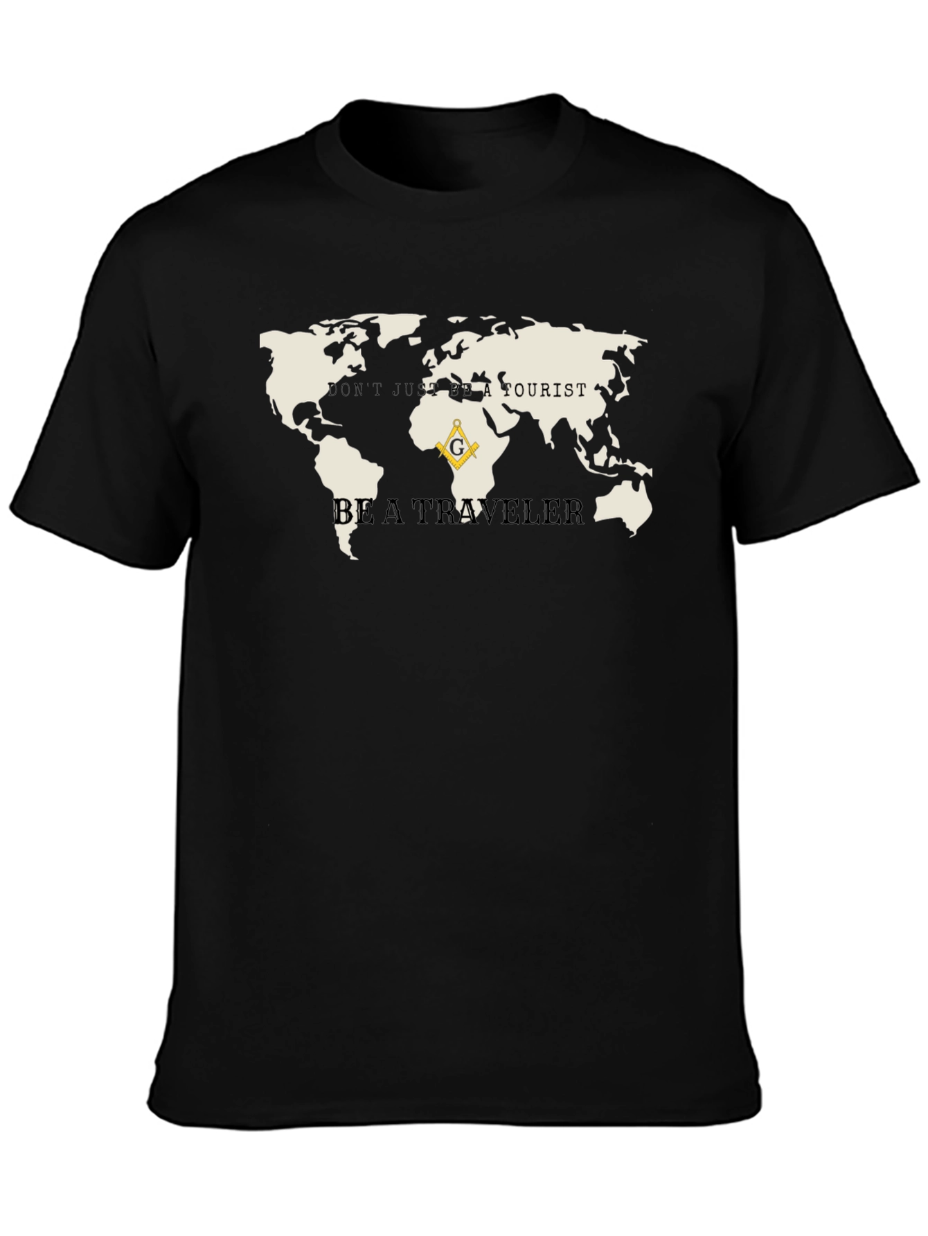 Travelers World Map Graphic Tee