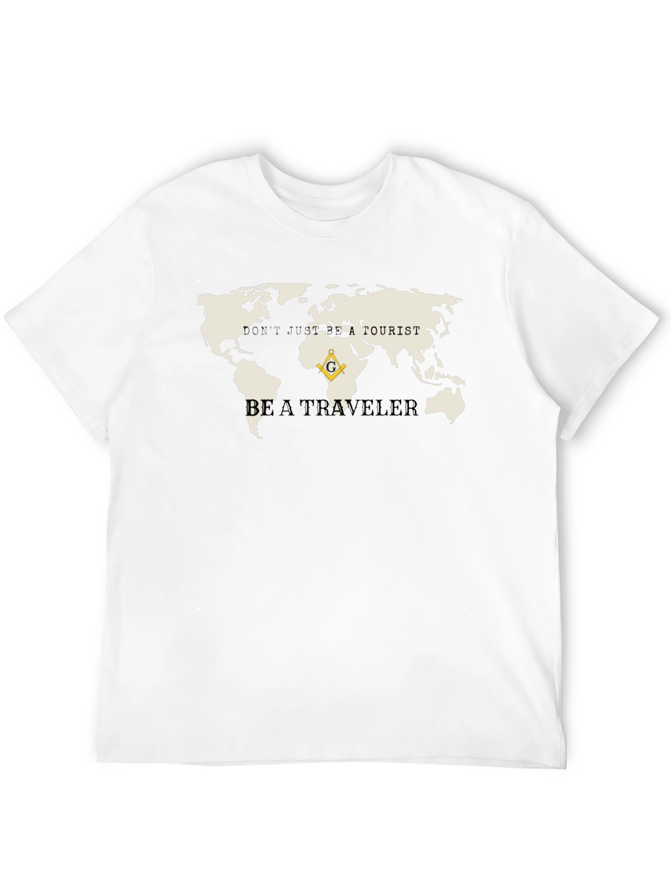 Travelers World Map Graphic Tee