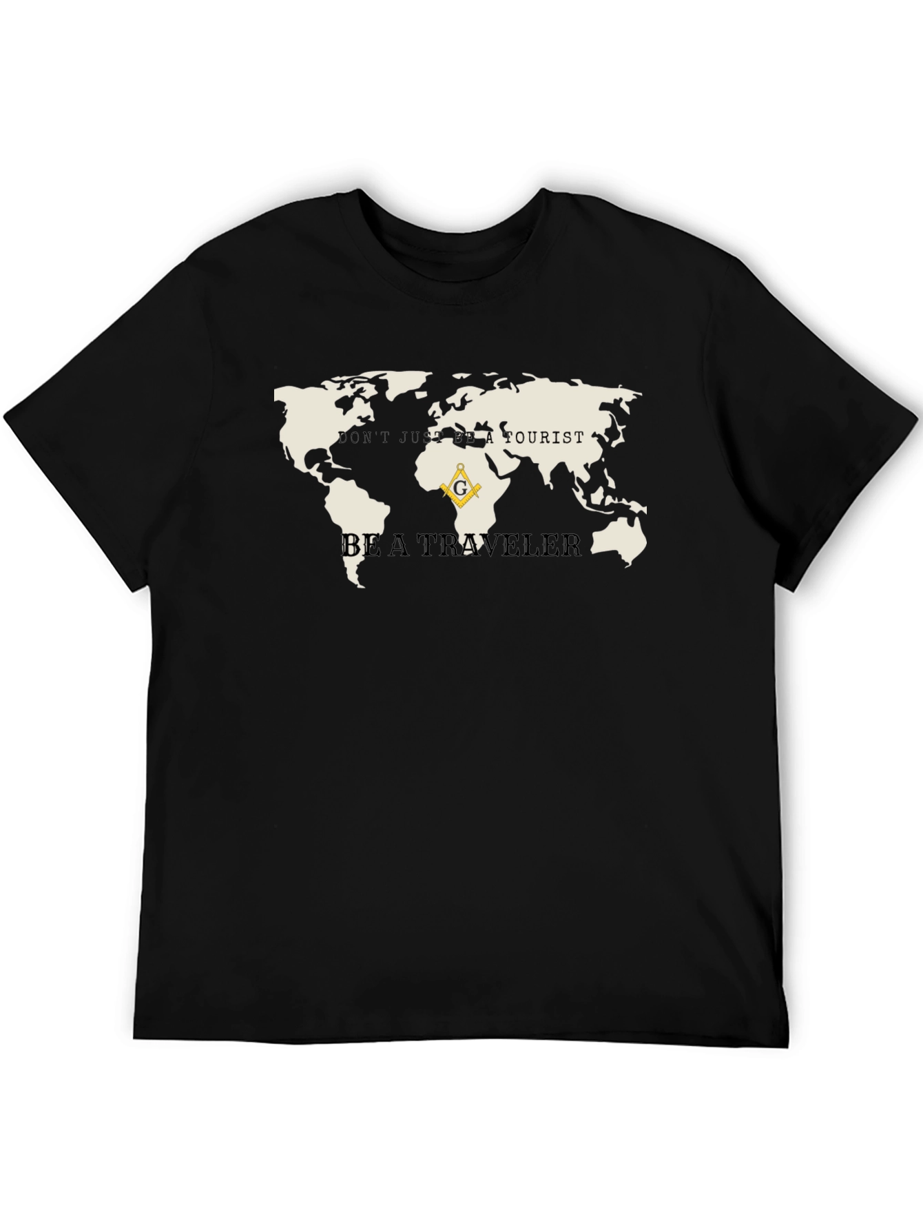 Travelers World Map Graphic Tee