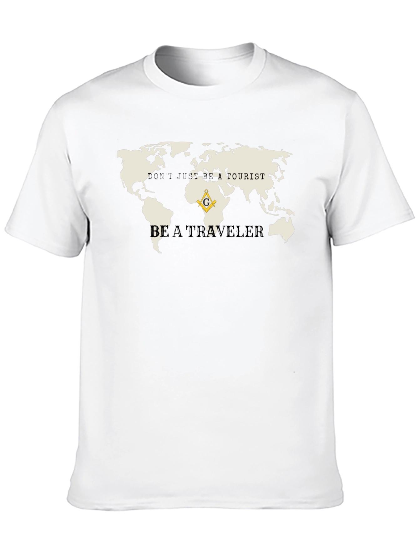 Travelers World Map Graphic Tee