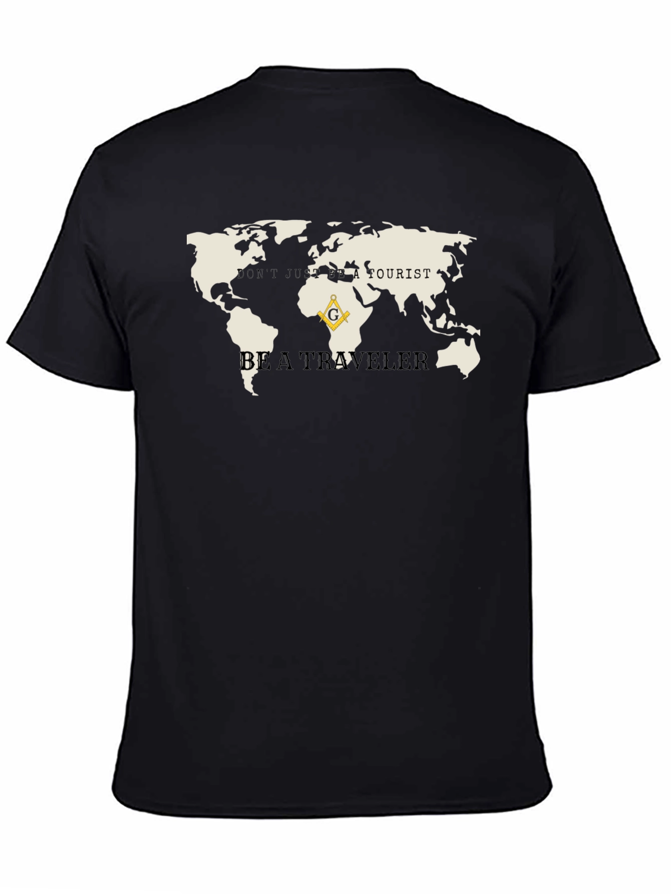 Travelers World Map Graphic Tee
