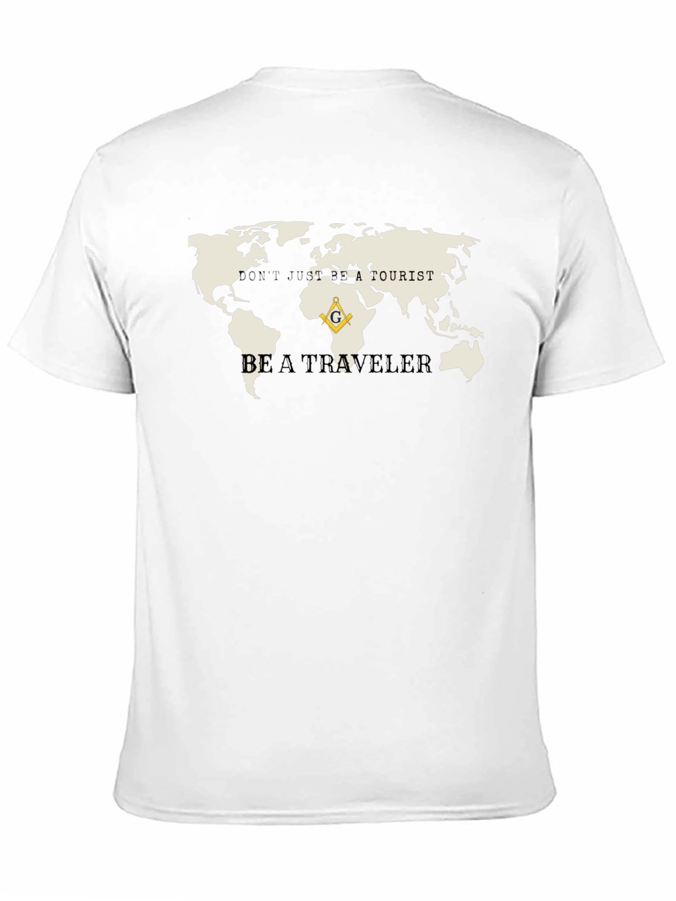 Travelers World Map Graphic Tee