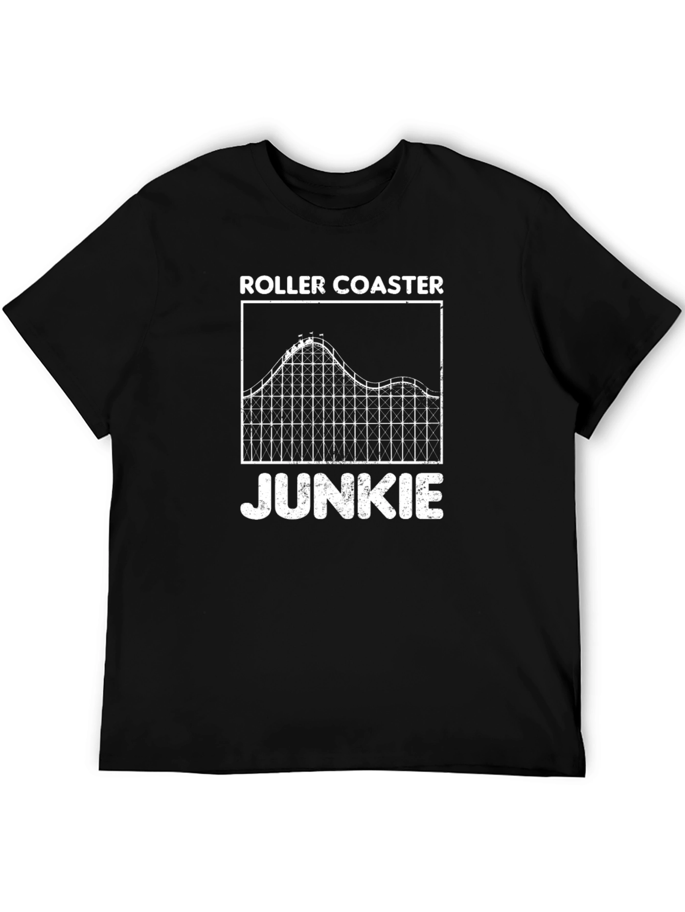 Roller Coaster Junkie T-Shirt - Thrill Ride Graphic Tee