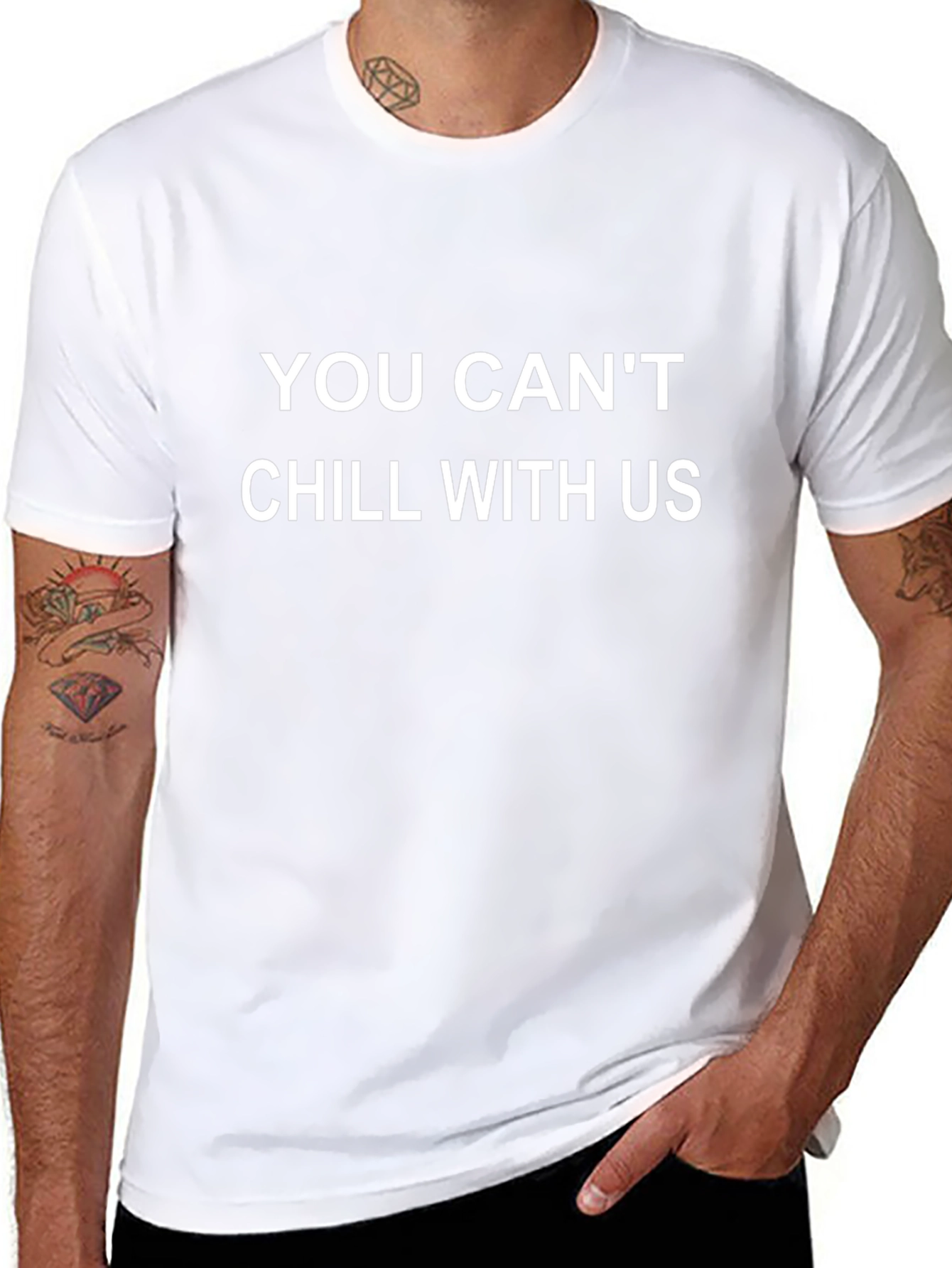 You Cant Chill With Us Black T-Shirt