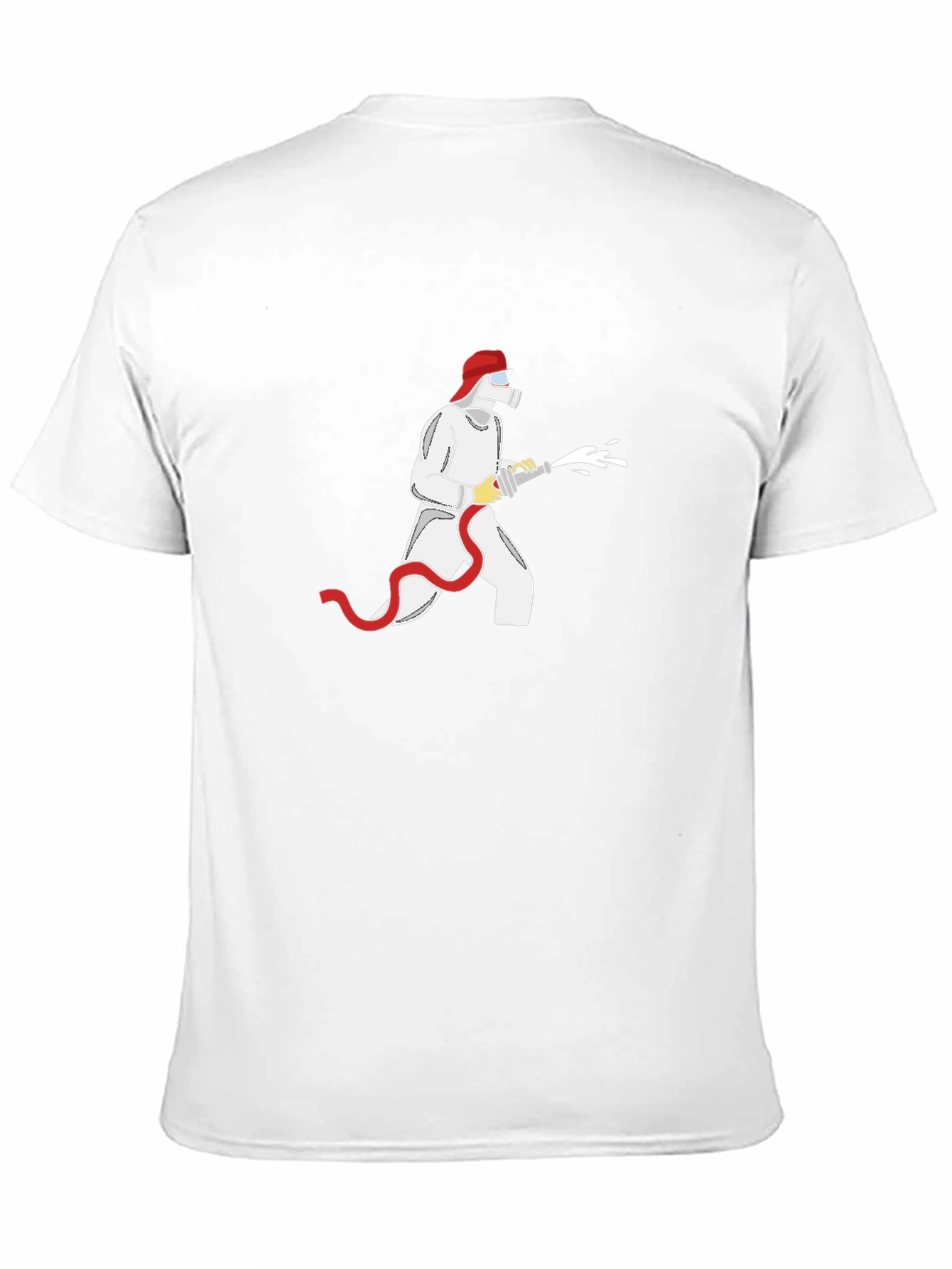 Firefighter Graphic Tee - Black Cotton T-Shirt