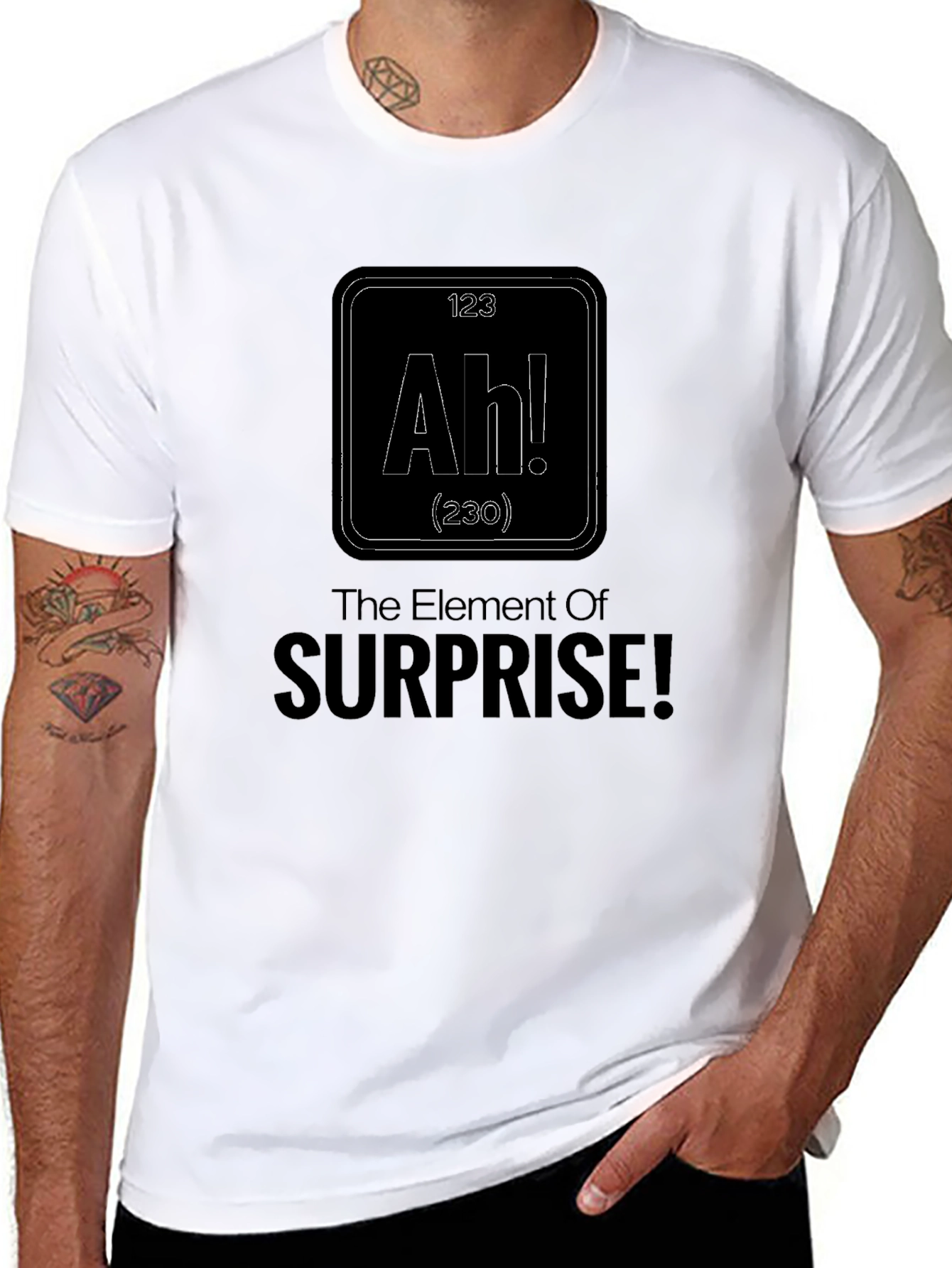 The Element of Surprise Black T-Shirt