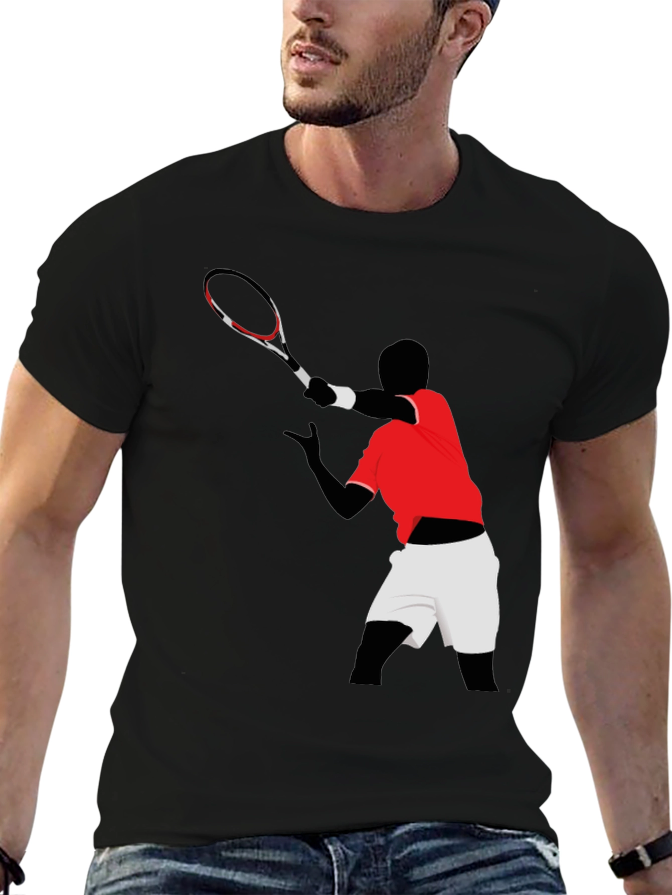 Tennis Player Graphic T-Shirt