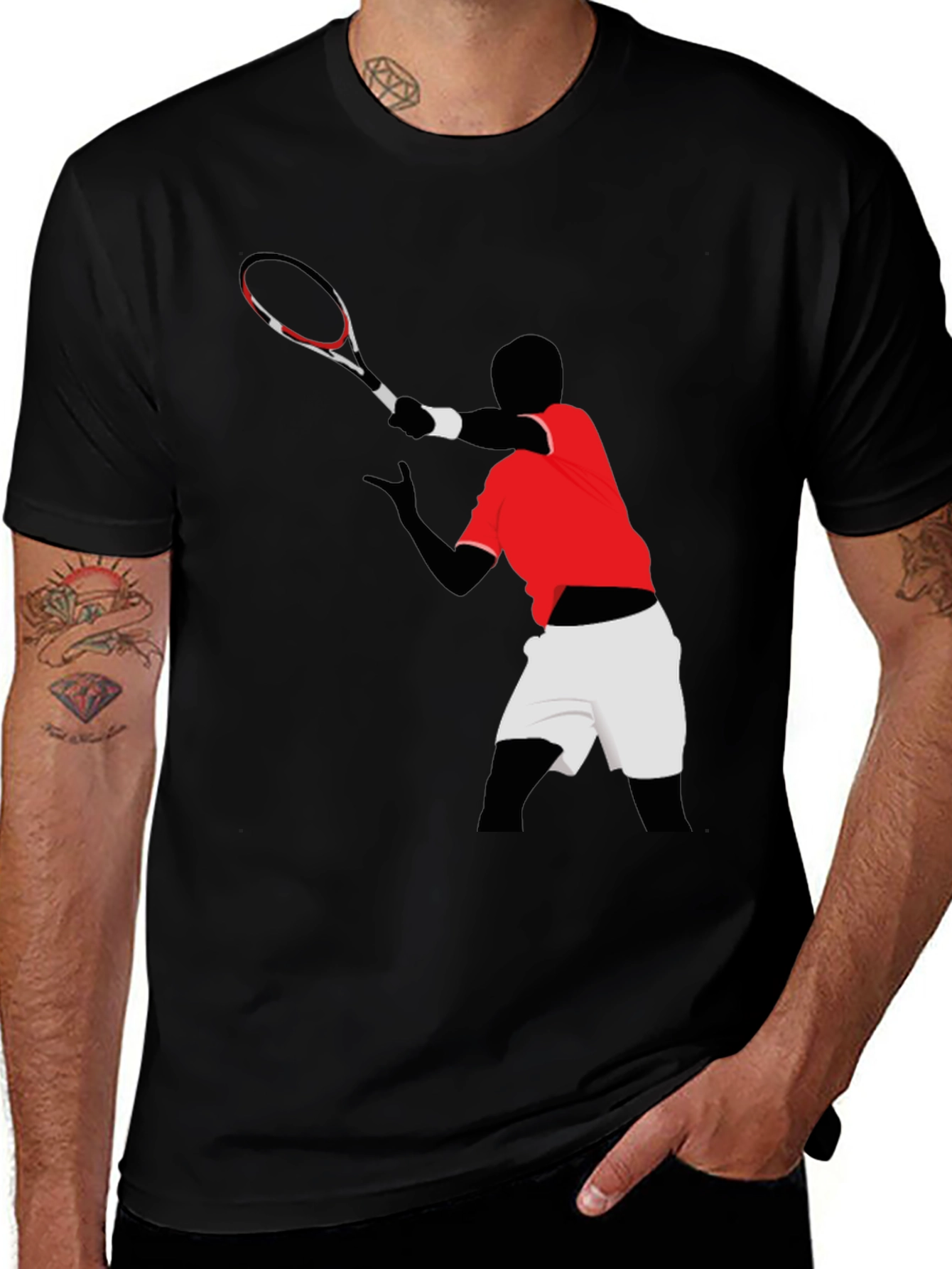 Tennis Player Graphic T-Shirt