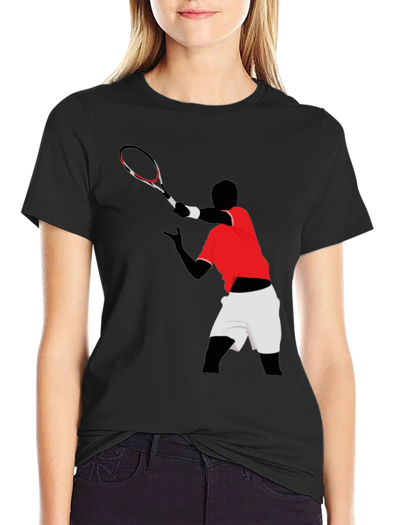 Tennis Player Graphic T-Shirt