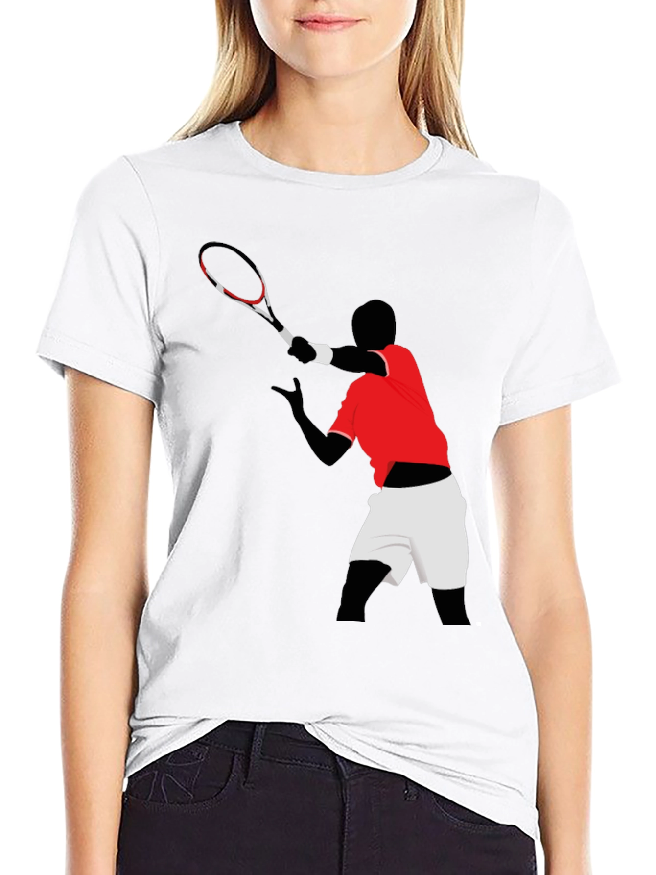 Tennis Player Graphic T-Shirt